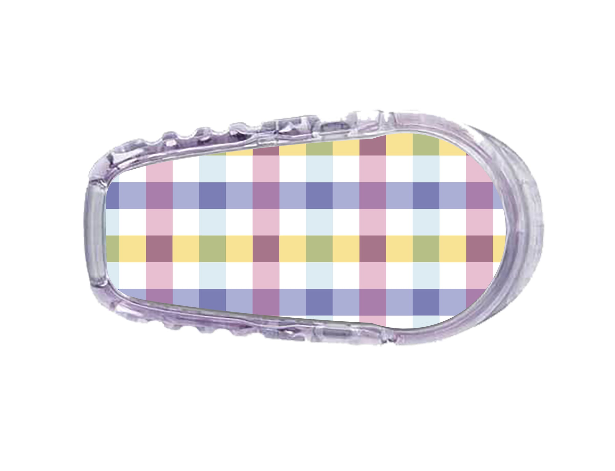 Spring Plaid Dexcom G6 Transmitter Sticker