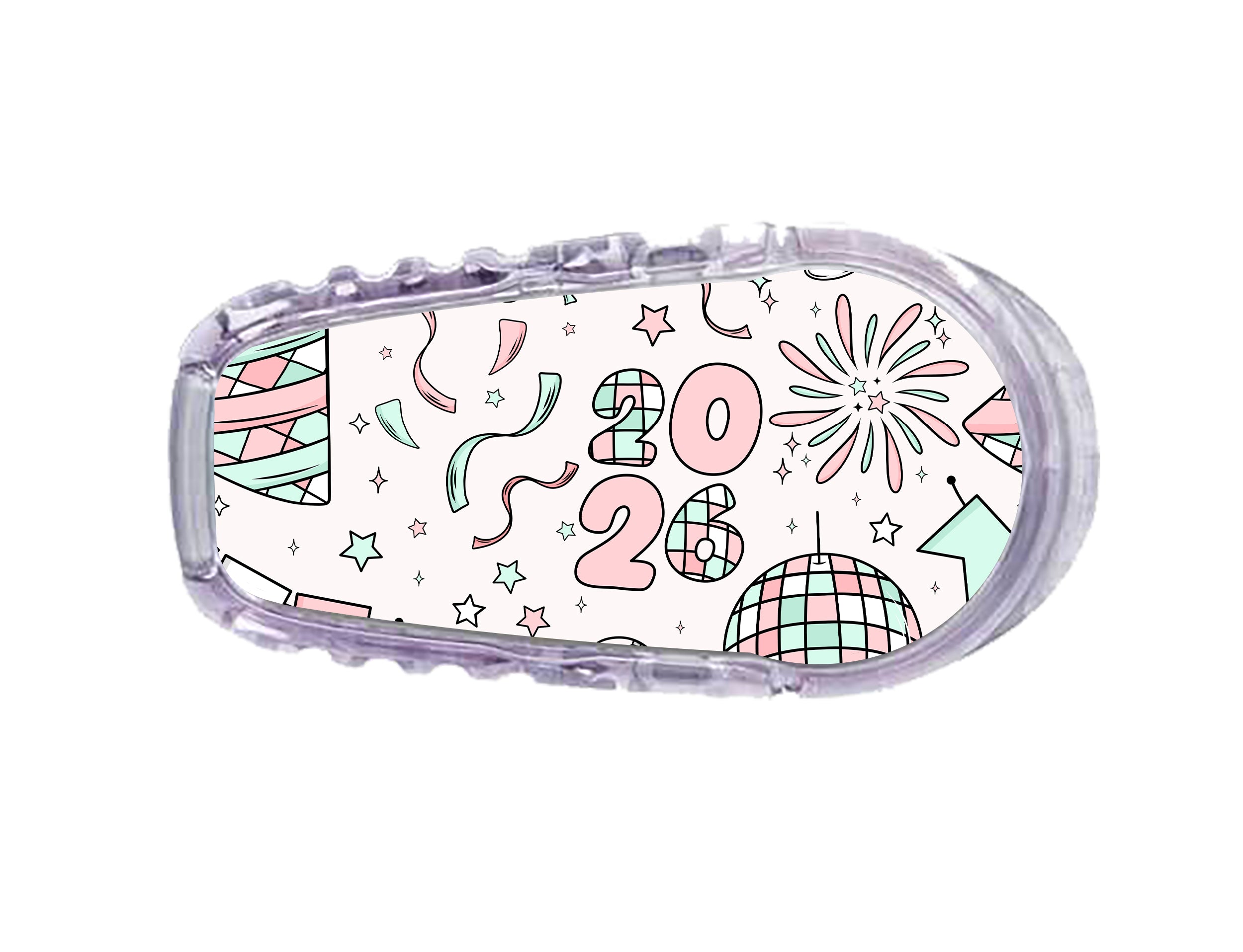 Cheers to '26 Dexcom G6 Transmitter Sticker - Pump Peelz