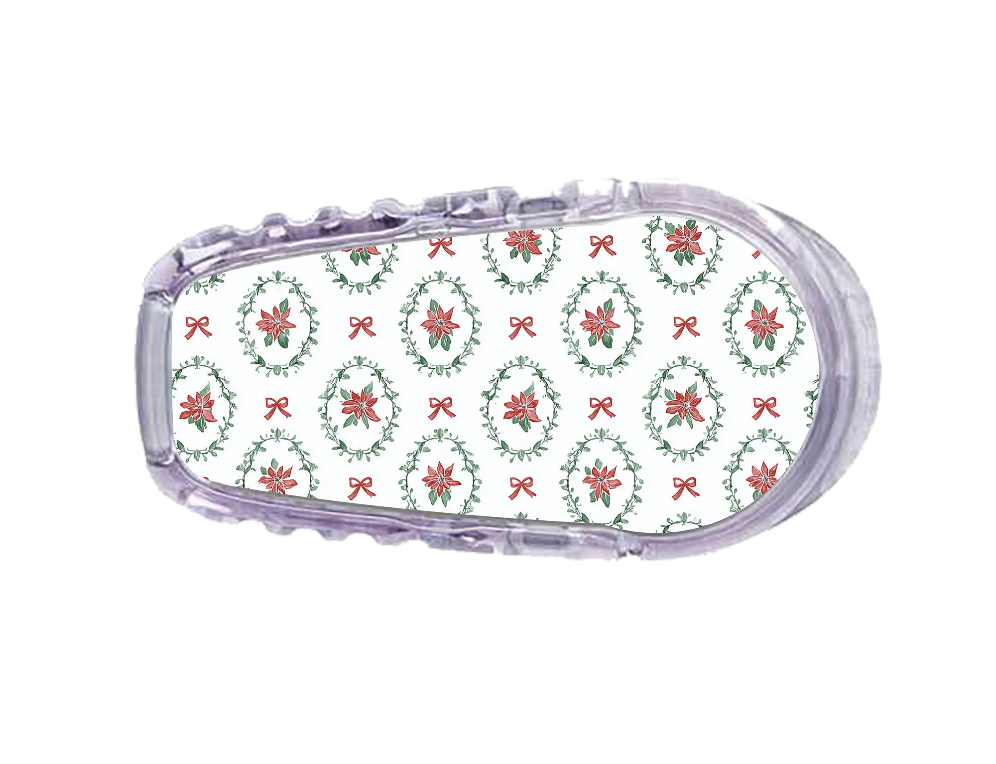 Poinsettia Parade Dexcom G6 Transmitter Sticker - Pump Peelz