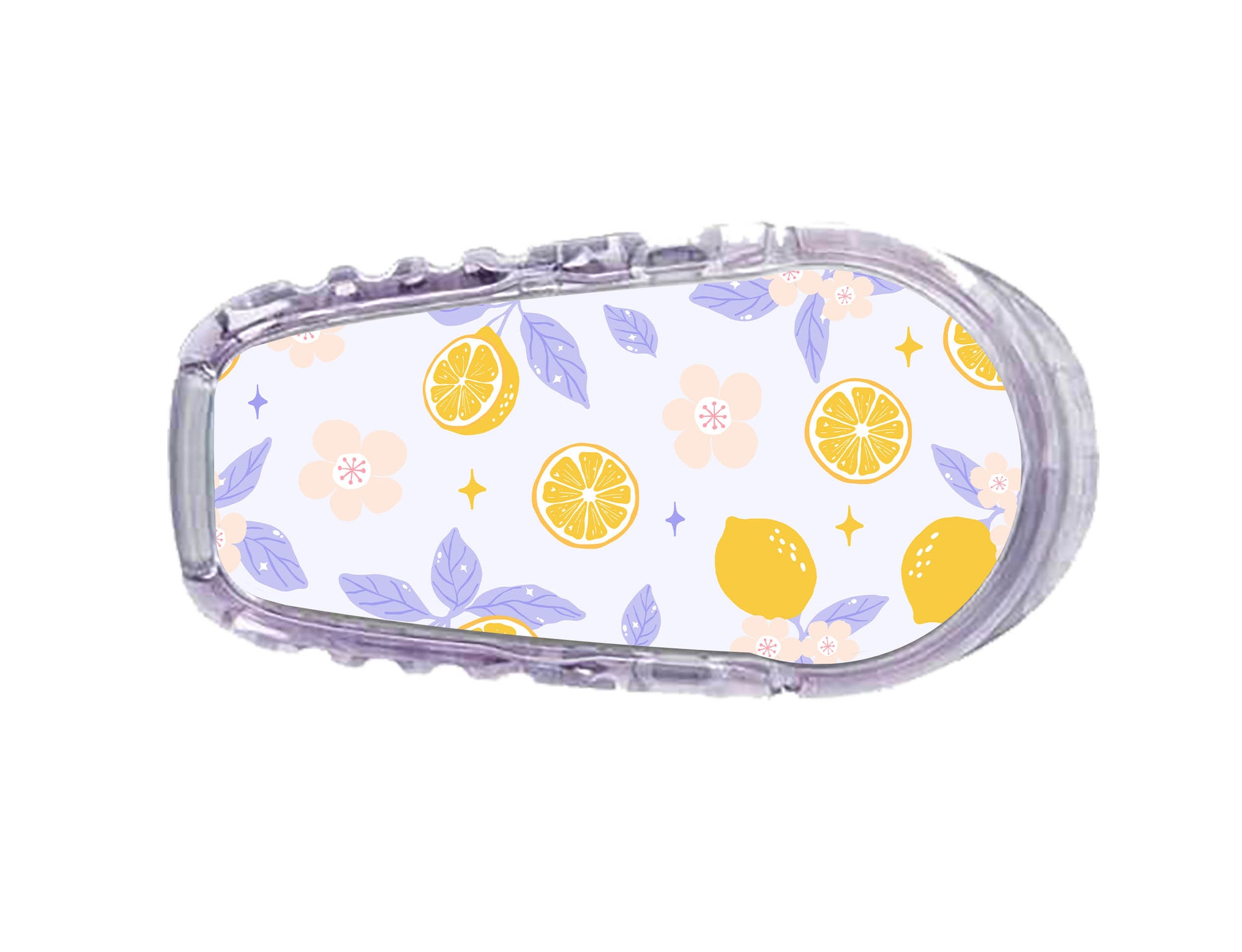 Lemon Lavender Dexcom G6 Transmitter Sticker - Pump Peelz
