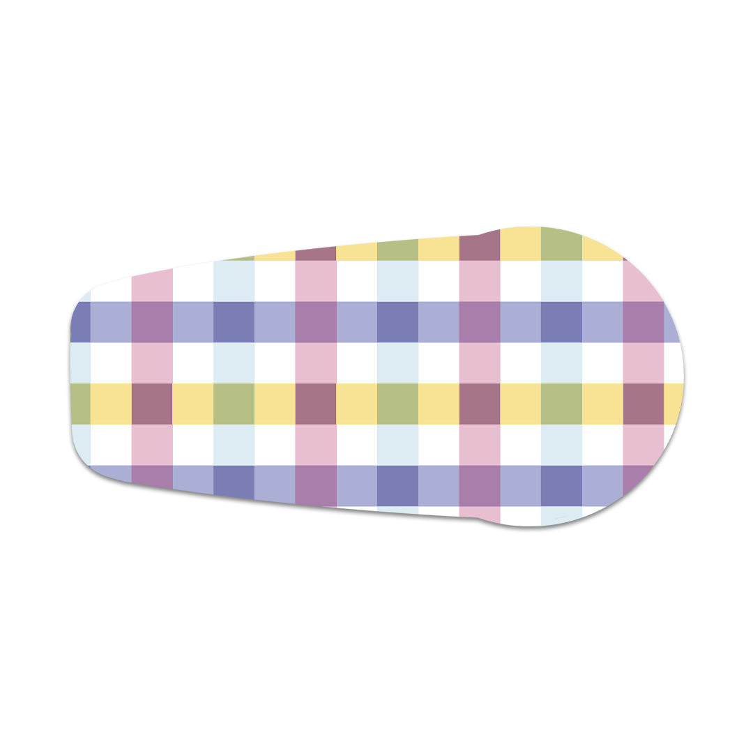 Spring Plaid Dexcom G6 Transmitter Sticker