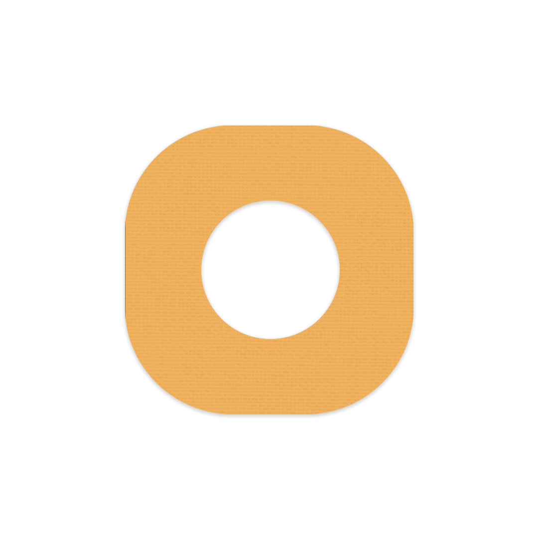 Solid Color Mustard Dexcom G7 and Stelo Patch Tape - Pump Peelz