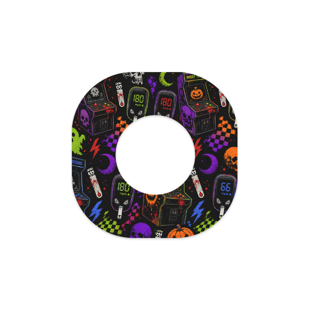 Haunted Arcade Dexcom G7 and Stelo Patch Tape - Pump Peelz