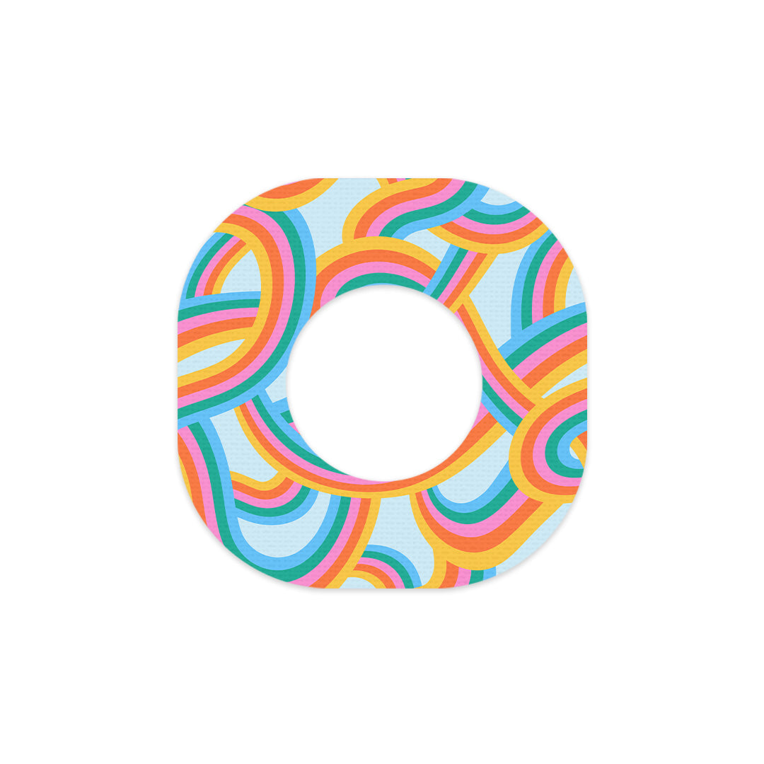 Retro Pop Dexcom G7 and Stelo Patch Tape - Pump Peelz