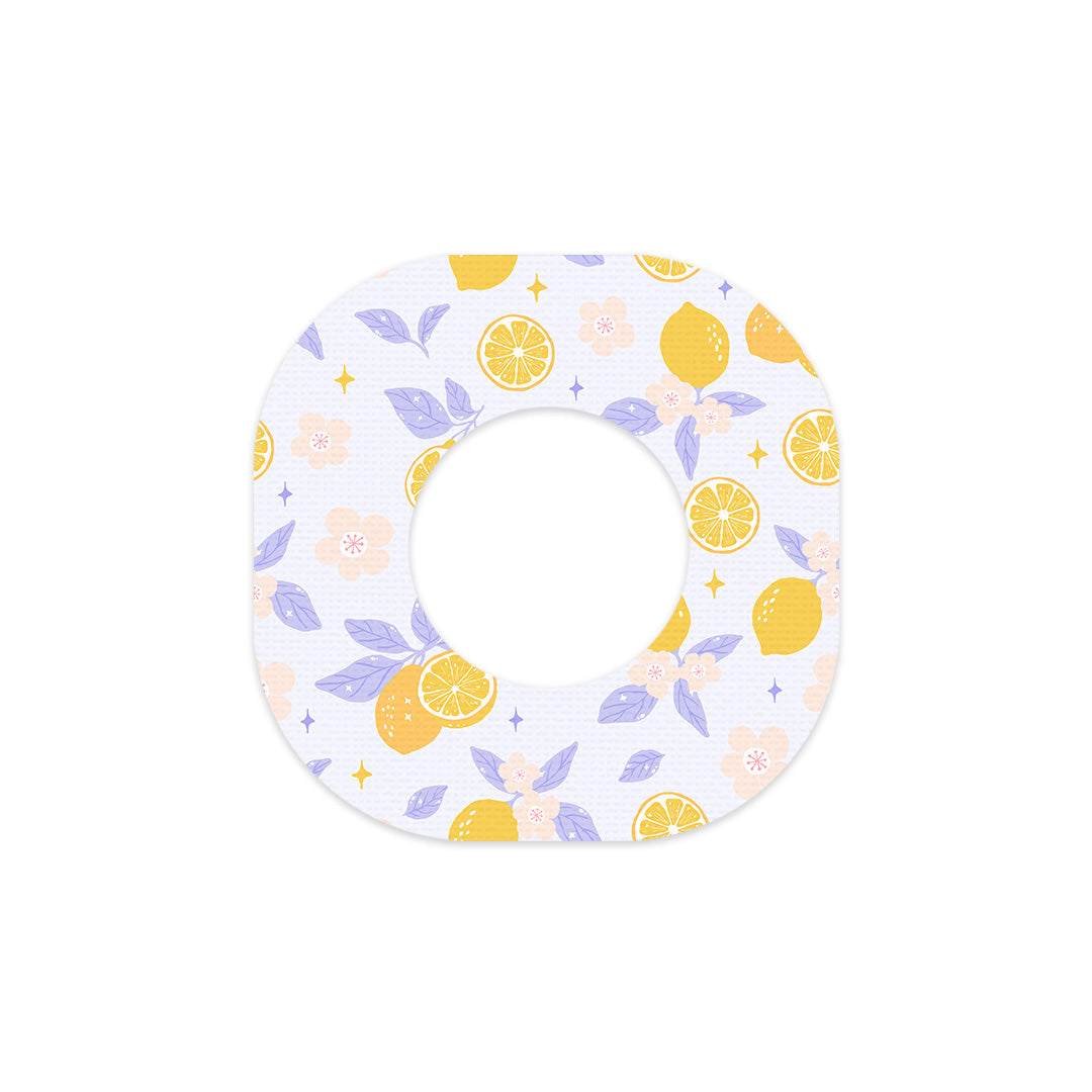 Lemon Lavender Dexcom G7 and Stelo Patch Tape - Pump Peelz