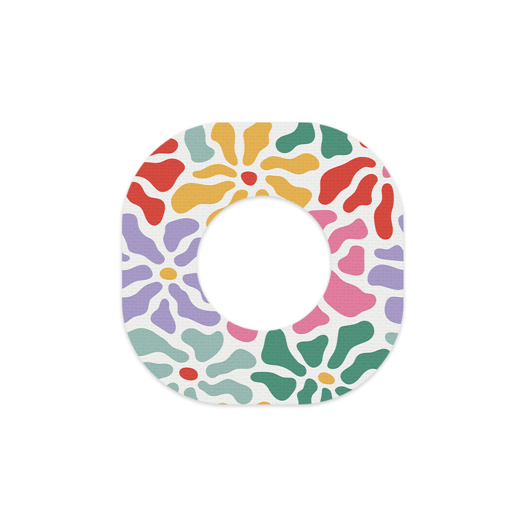 Bloom Burst Dexcom G7 and Stelo Patch Tape - Pump Peelz