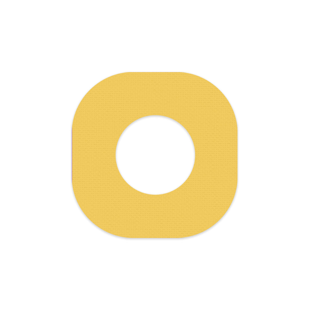 Solid Color Yellow Dexcom G7 and Stelo Patch Tape - Pump Peelz