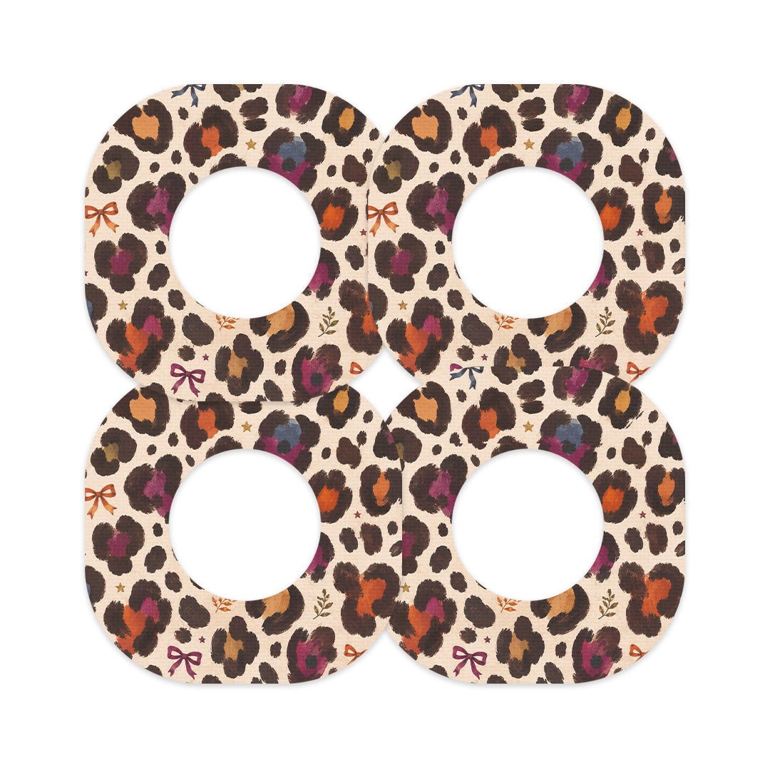 Boho Leopard Dexcom G7 and Stelo Patch Tape - Pump Peelz