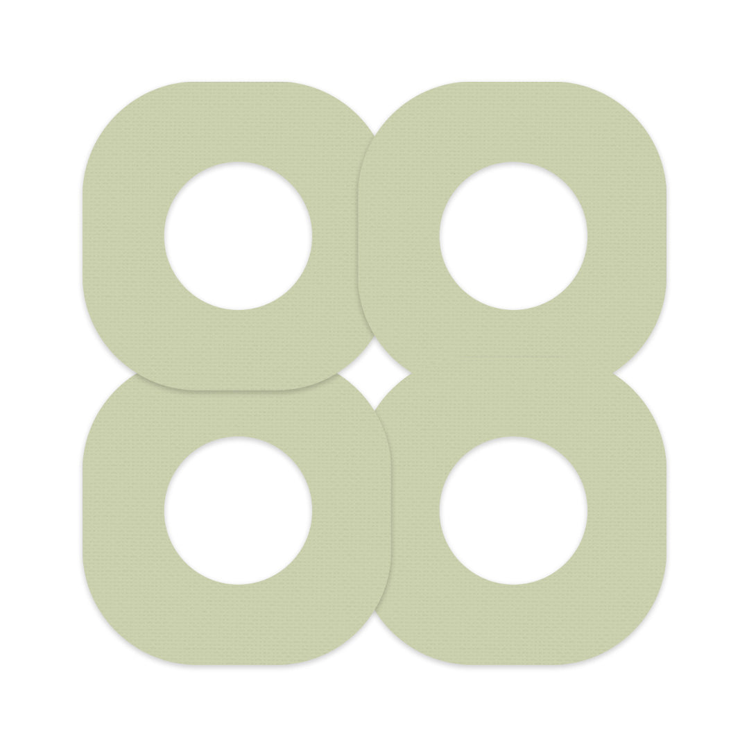 Solid Color Tea Dexcom G7 and Stelo Patch Tape - Pump Peelz