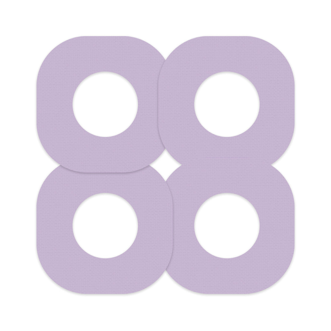 Solid Color Lavender Dexcom G7 and Stelo Patch Tape - Pump Peelz