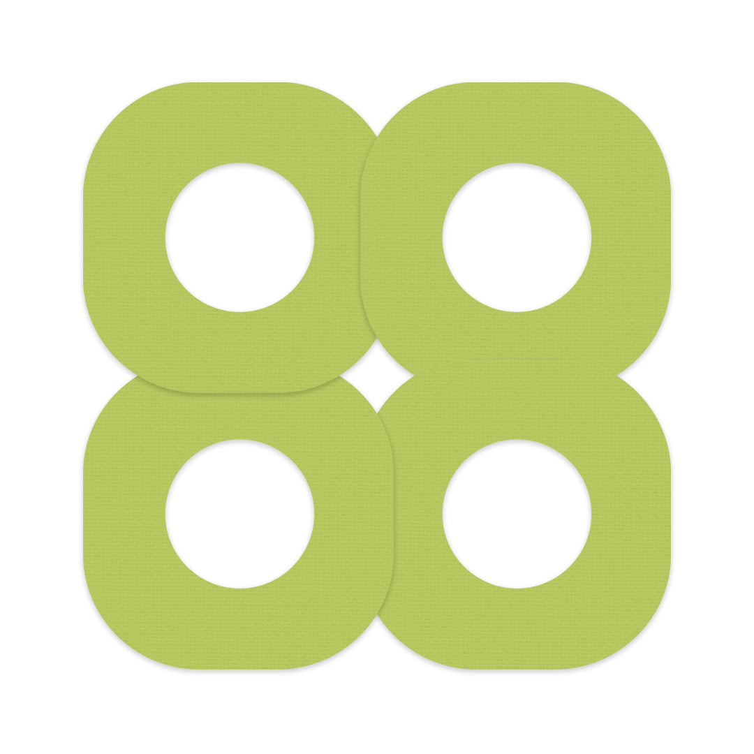 Solid Color Pear Dexcom G7 and Stelo Patch Tape - Pump Peelz