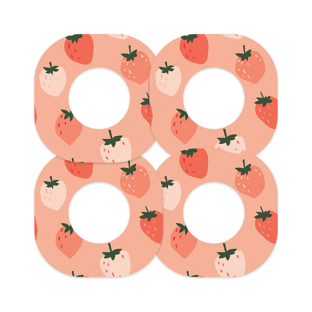 Strawberry Sweet Dexcom G7 and Stelo Patch Tape - Pump Peelz