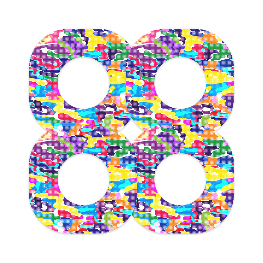 Pixel Splash Camo Dexcom G7 and Stelo Patch Tape - Pump Peelz