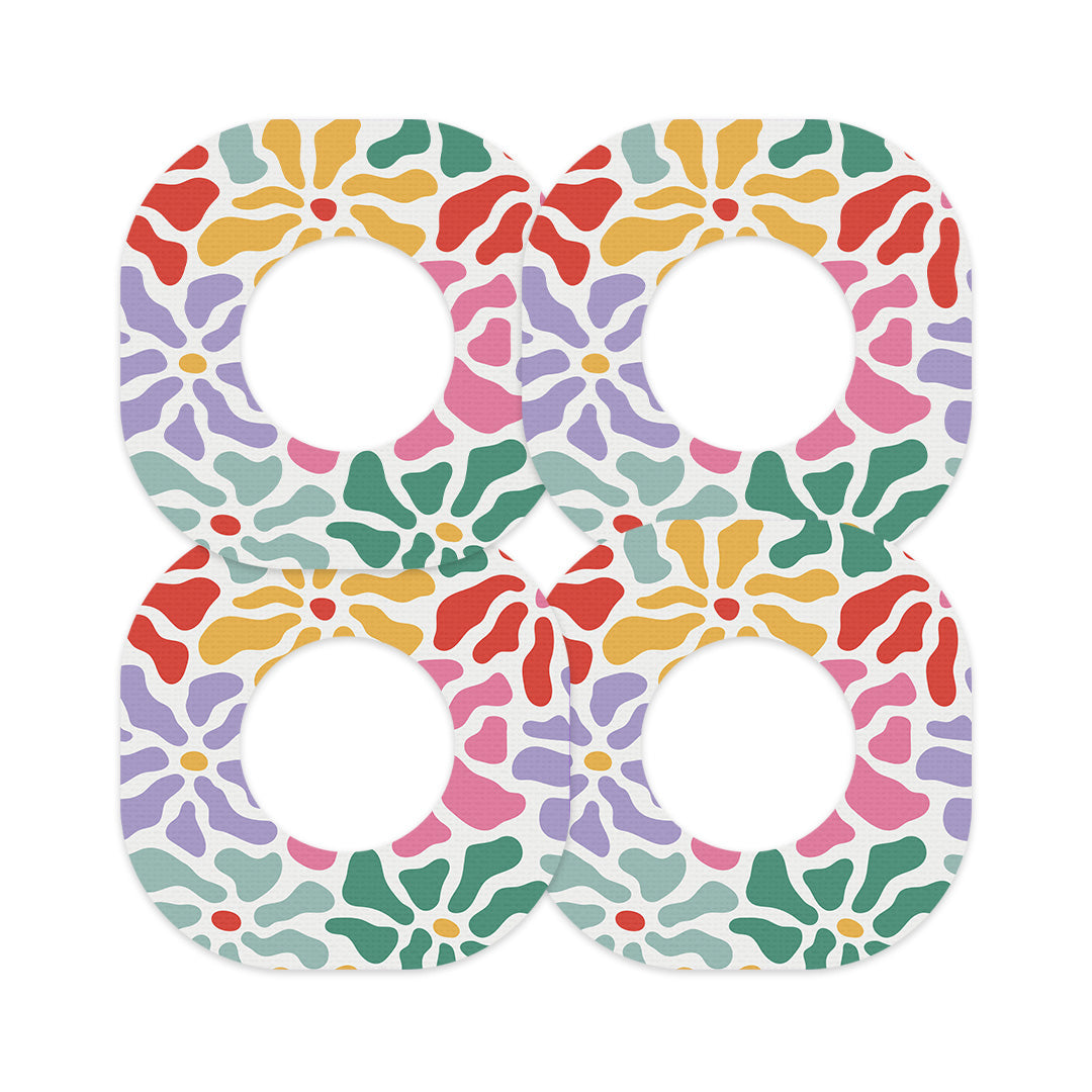 Bloom Burst Dexcom G7 and Stelo Patch Tape - Pump Peelz