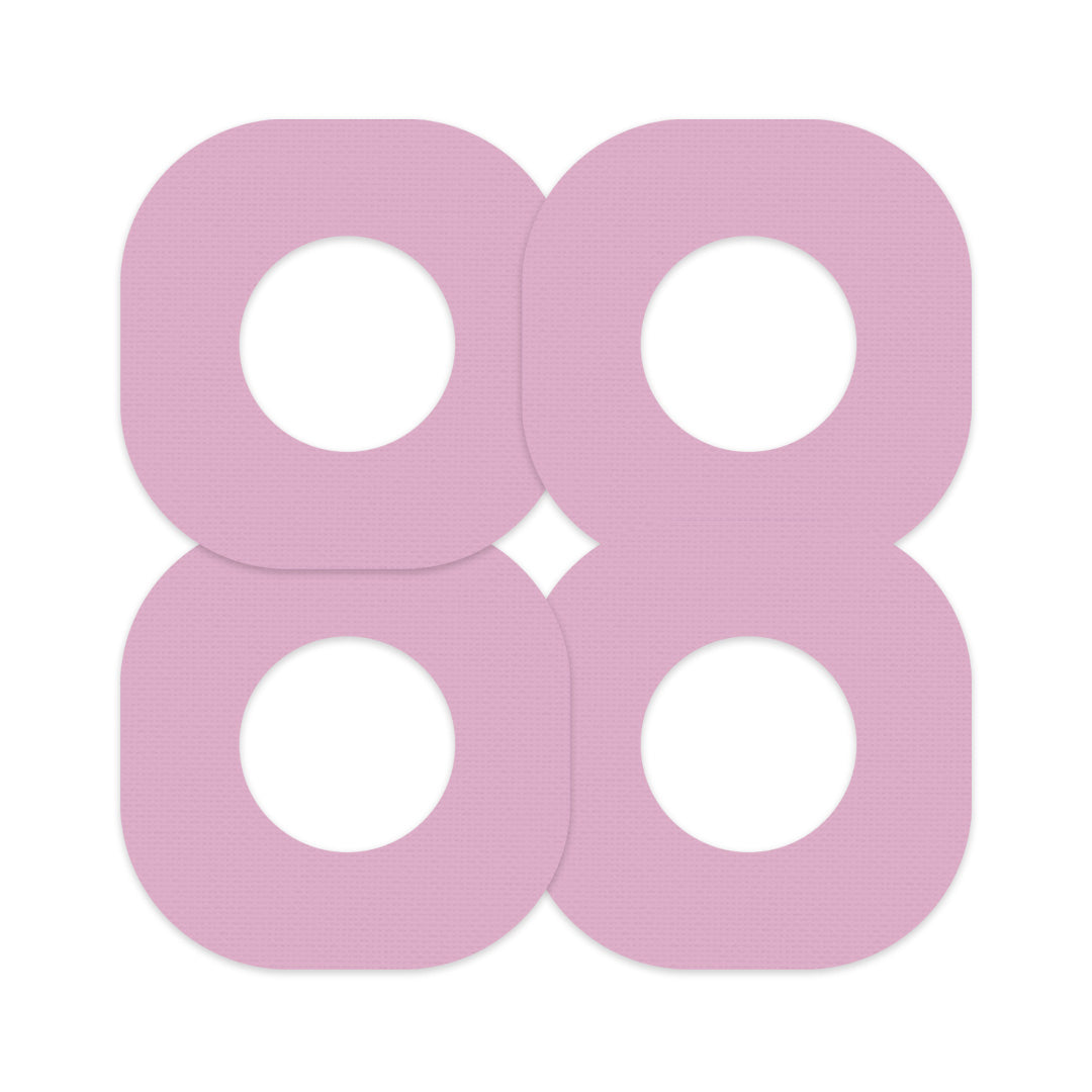 Solid Color Rose Dexcom G7 and Stelo Patch Tape - Pump Peelz