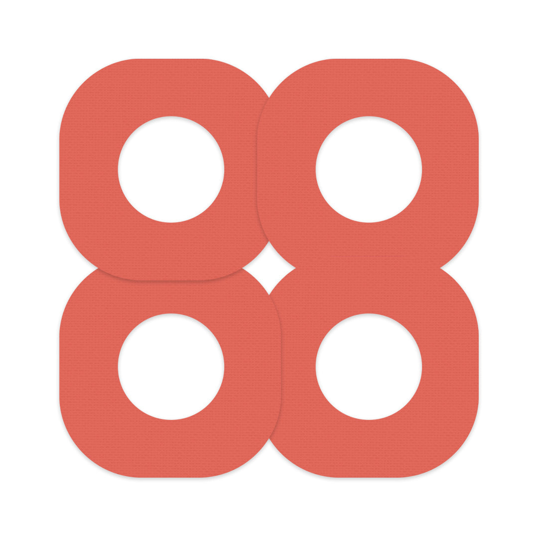 Solid Color Orange Dexcom G7 and Stelo Patch Tape - Pump Peelz