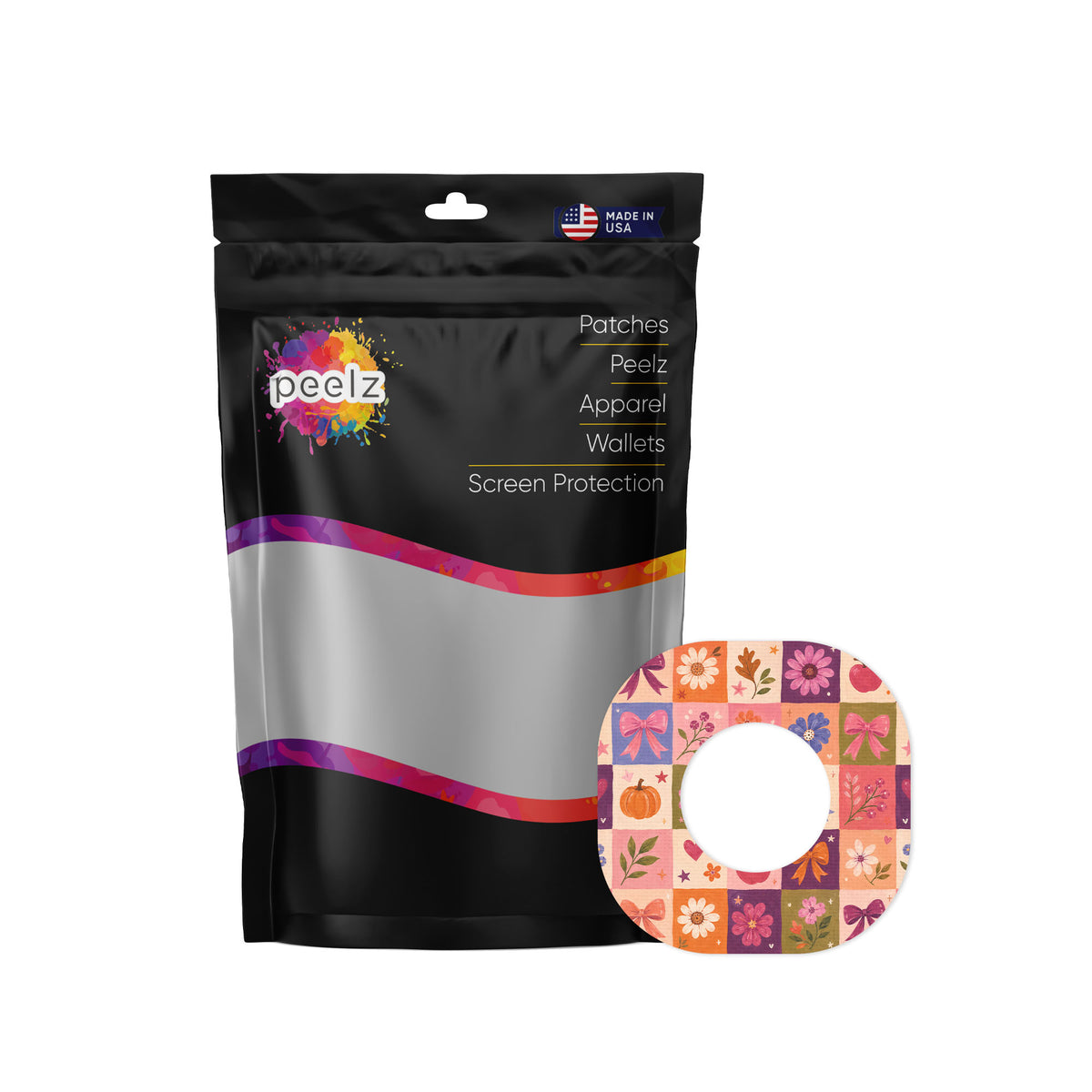 Autumn Crush Dexcom G7 and Stelo Patch Tape - Pump Peelz