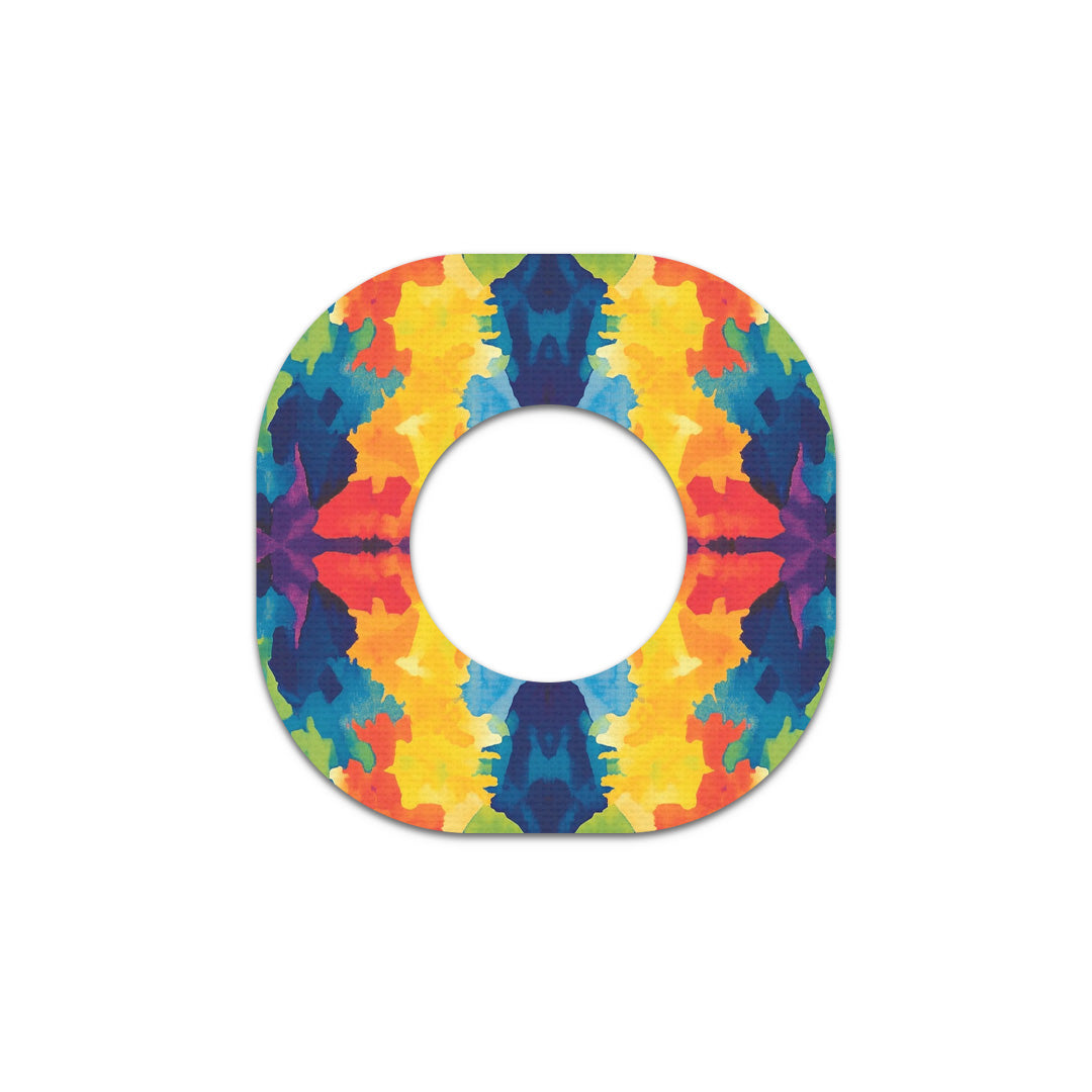 Bright Tie Dye Dexcom G7 and Stelo Patch Tape - Pump Peelz