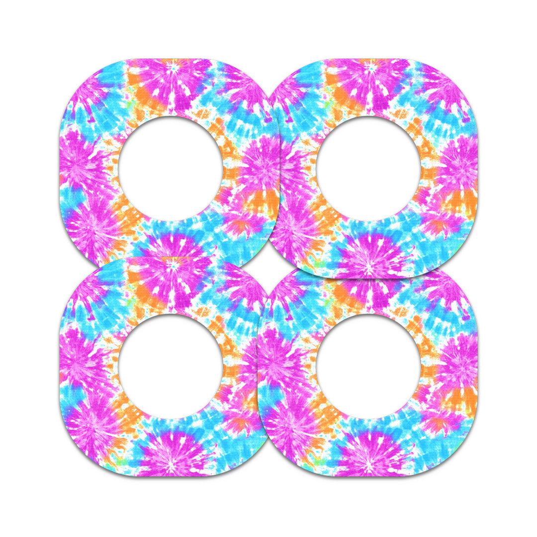 Neon Tie Dye Dexcom G7 and Stelo Patch Tape - Pump Peelz
