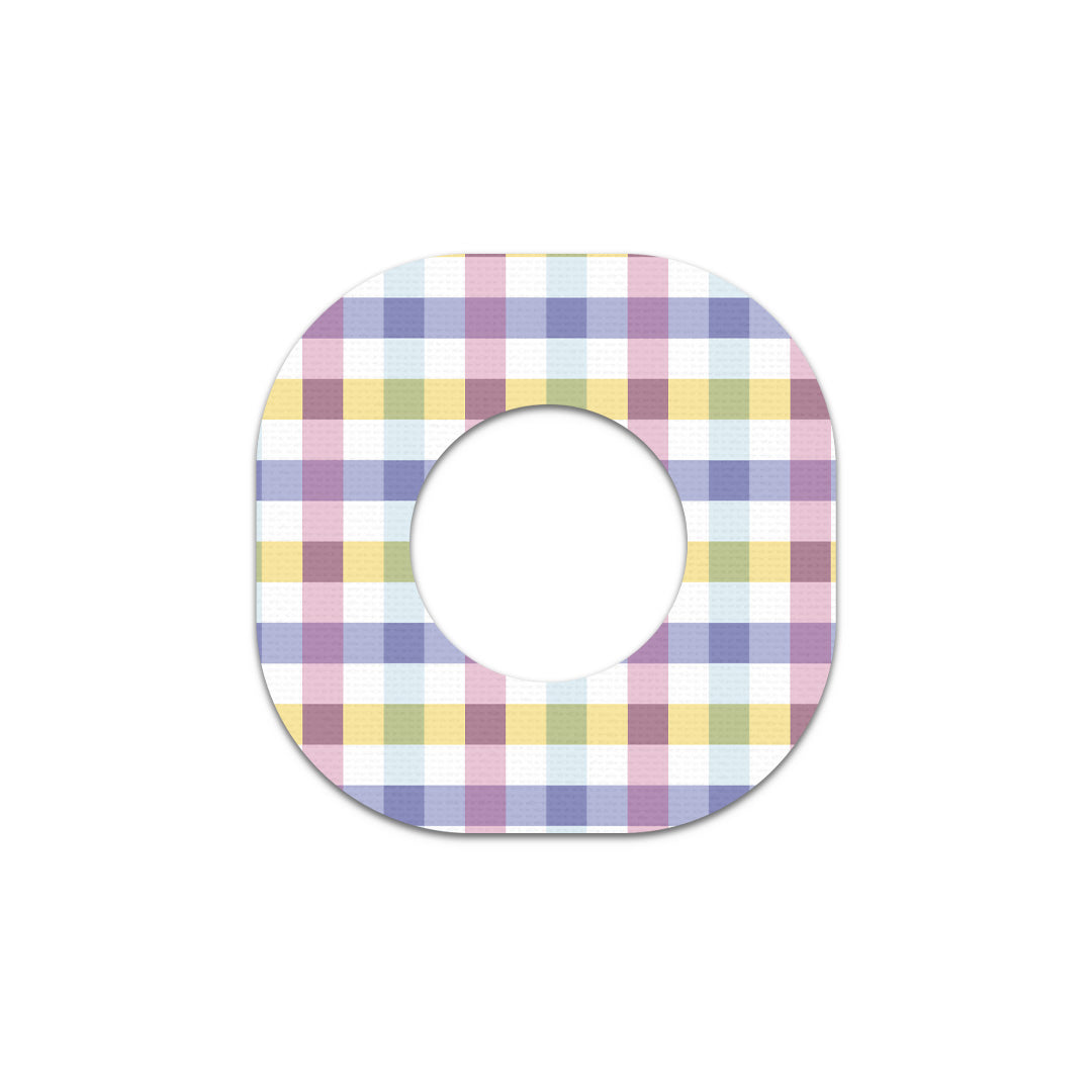 Spring Plaid Dexcom G7 and Stelo Patch Tape - Pump Peelz
