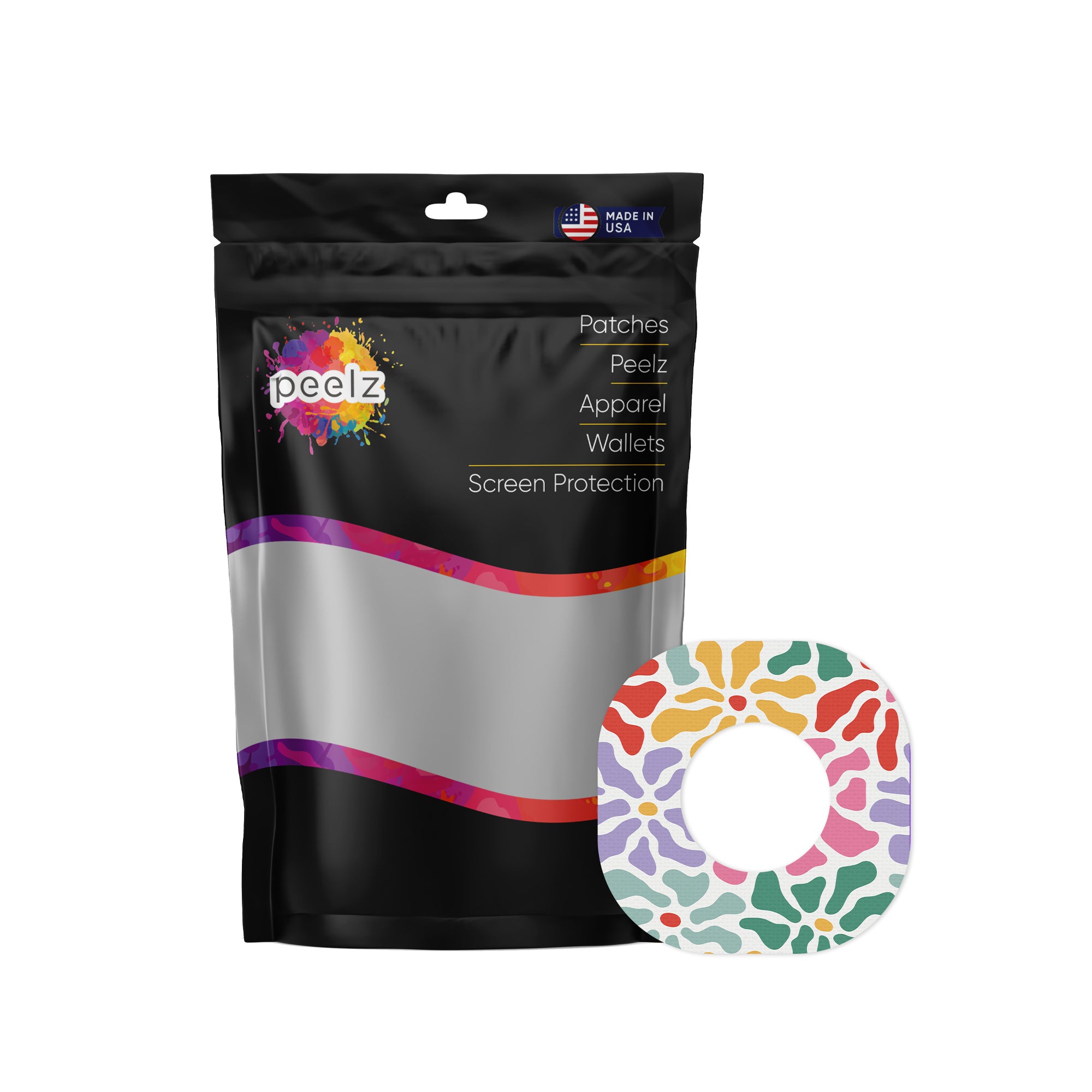 Bloom Burst Dexcom G7 and Stelo Patch Tape - Pump Peelz
