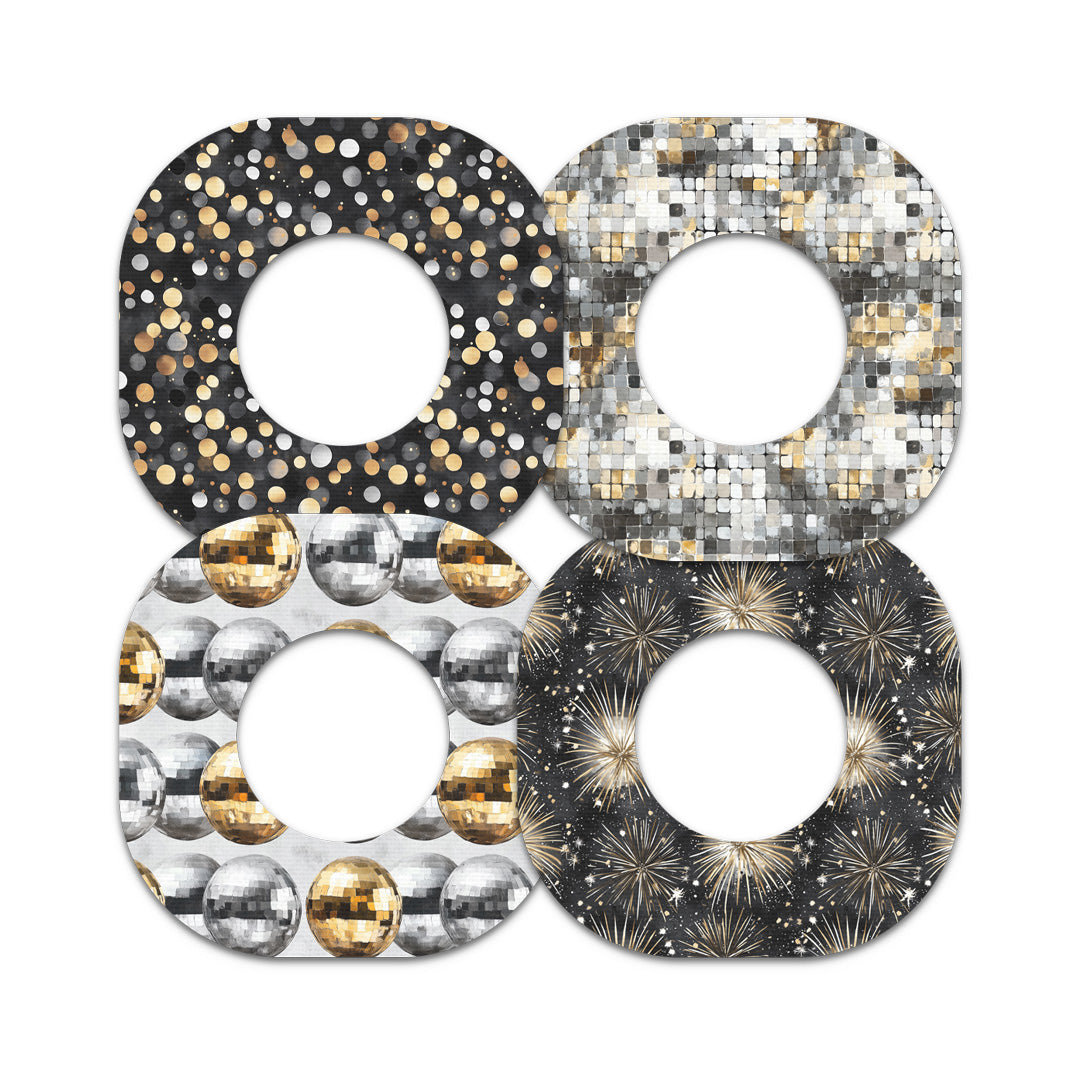 Champagne Glow Variety Dexcom G7 and Stelo Patch Tape - Pump Peelz