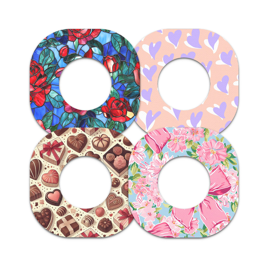 Valentines 2025 Variety Pack Dexcom G7 and Stelo Patch Tape - Pump Peelz