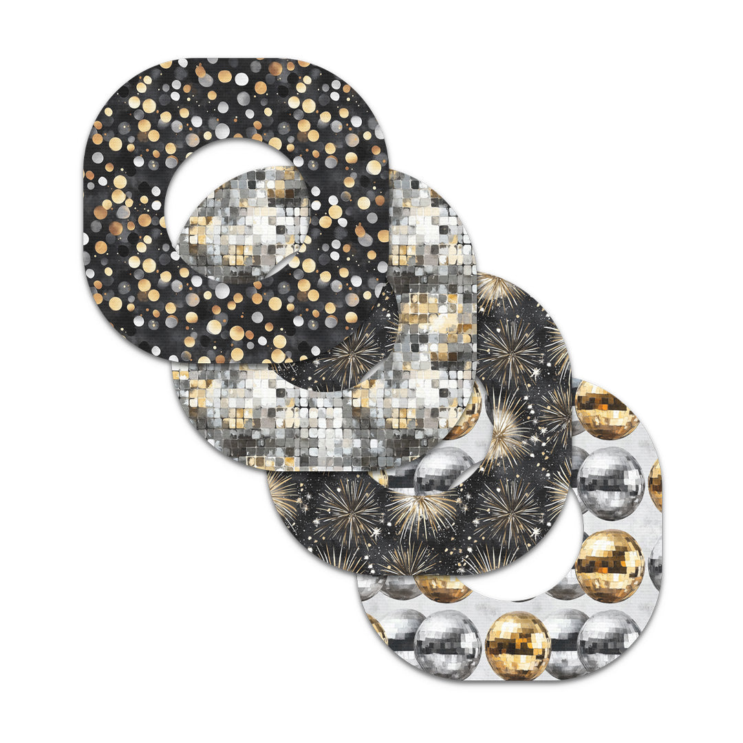 Champagne Glow Variety Dexcom G7 and Stelo Patch Tape - Pump Peelz