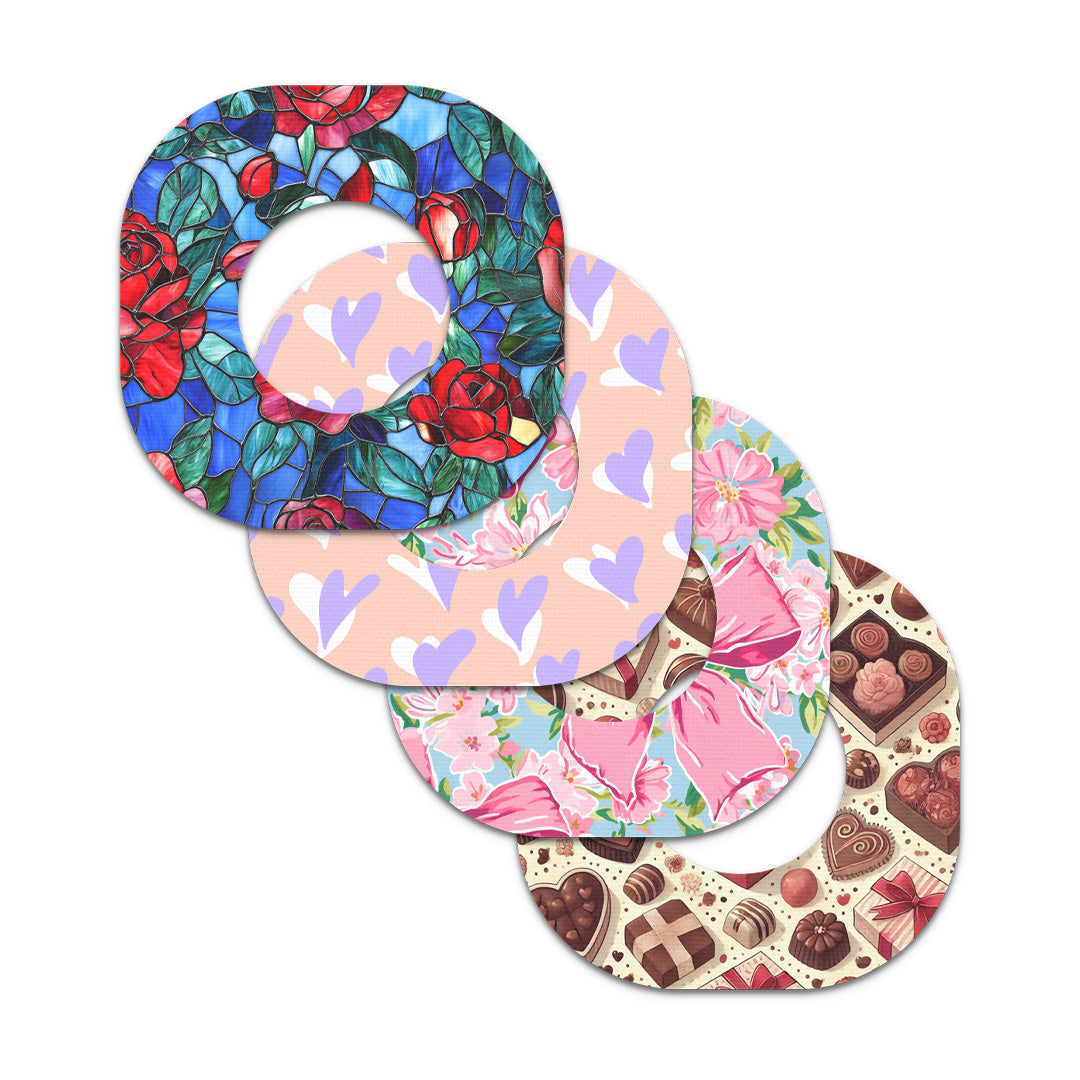 Valentines 2025 Variety Pack Dexcom G7 and Stelo Patch Tape - Pump Peelz