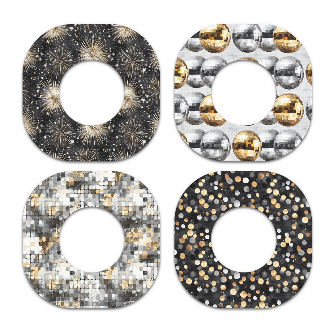 Champagne Glow Variety Dexcom G7 and Stelo Patch Tape - Pump Peelz