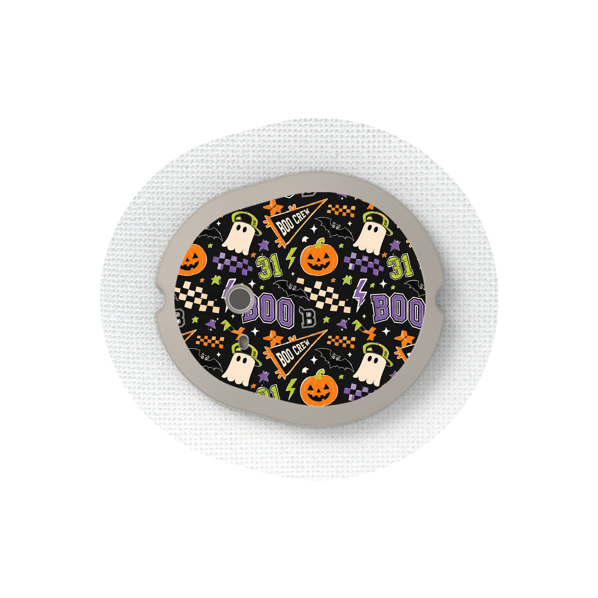 Boo Crew Varsity Dexcom G7 and Stelo Transmitter Sticker - Pump Peelz