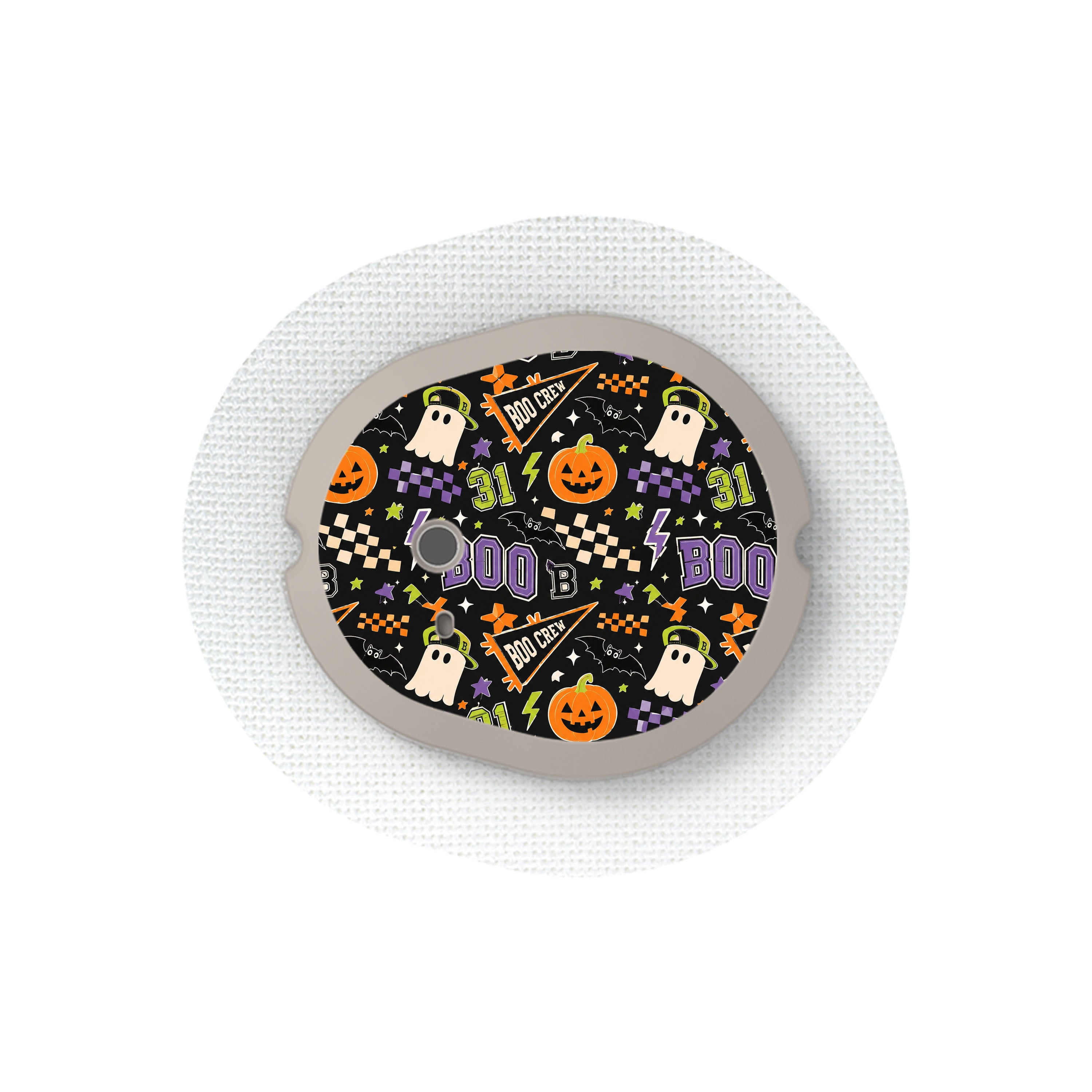 Boo Crew Varsity Dexcom G7 and Stelo Transmitter Sticker - Pump Peelz