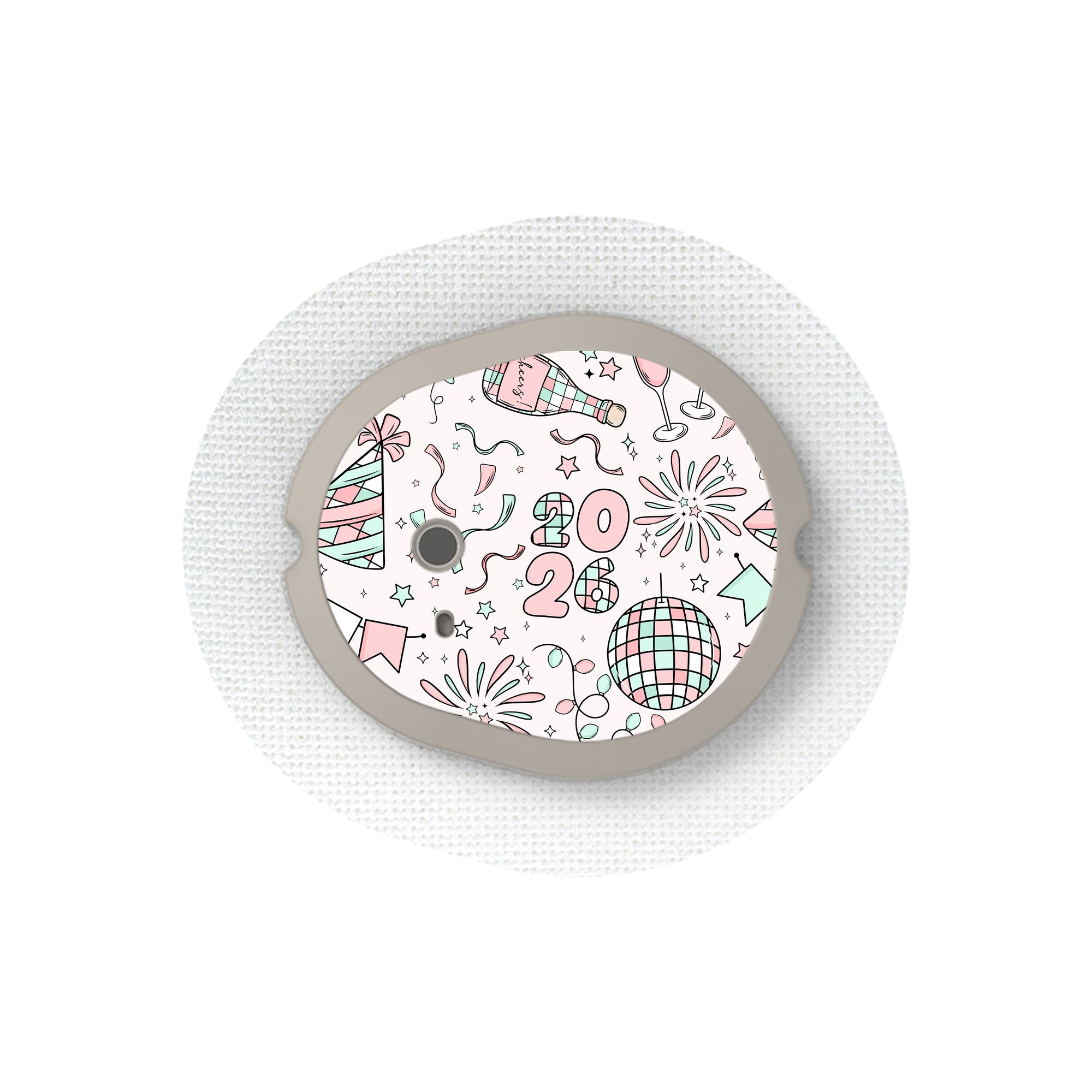 Cheers to '26 Dexcom G7 and Stelo Transmitter Sticker - Pump Peelz