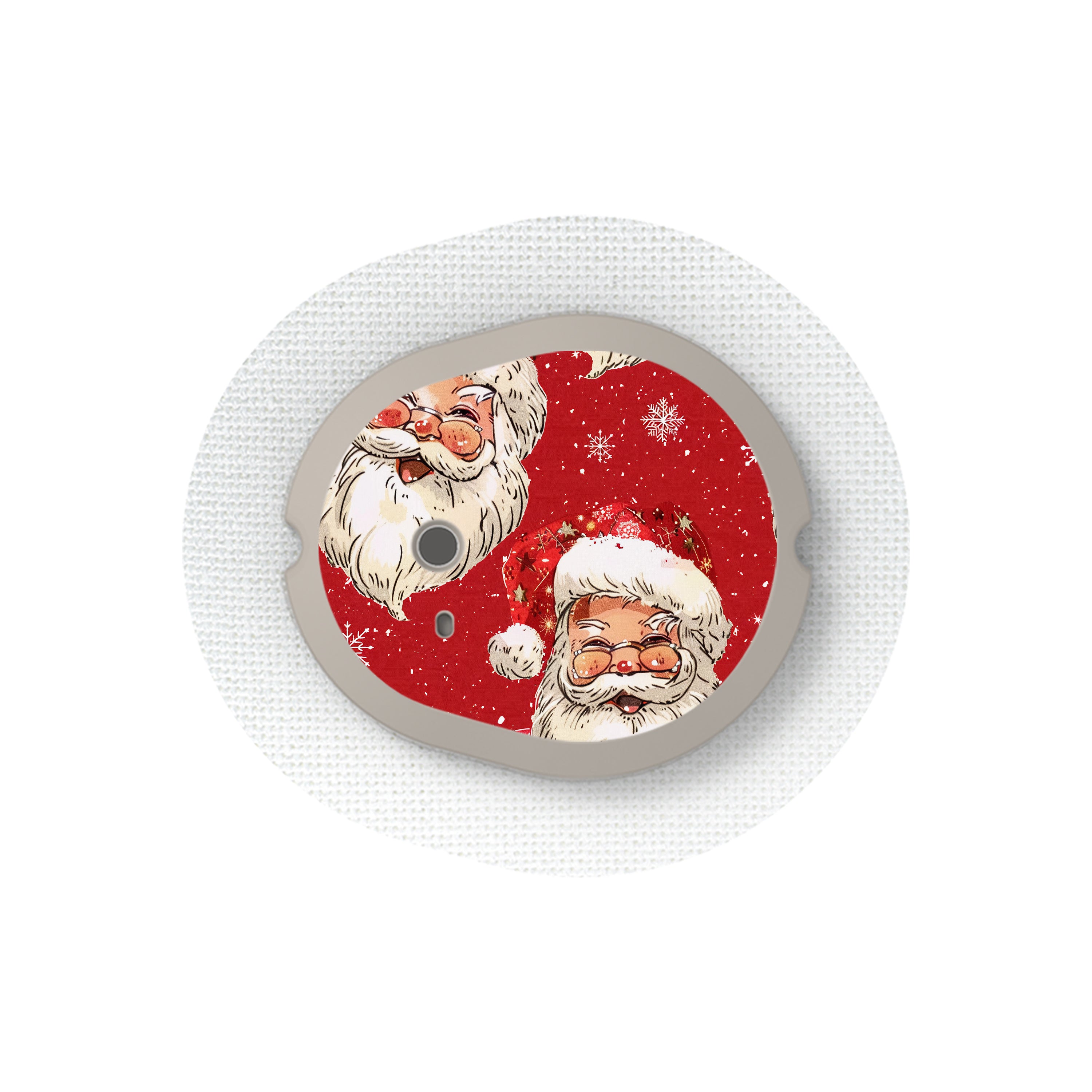 Jolly Old Saint Nick Dexcom G7 and Stelo Transmitter Sticker - Pump Peelz