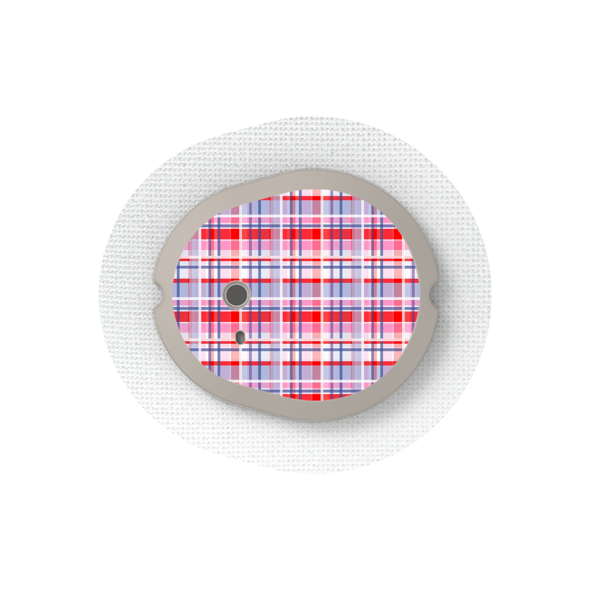 Party Plaid Dexcom G7 and Stelo Transmitter Sticker - Pump Peelz