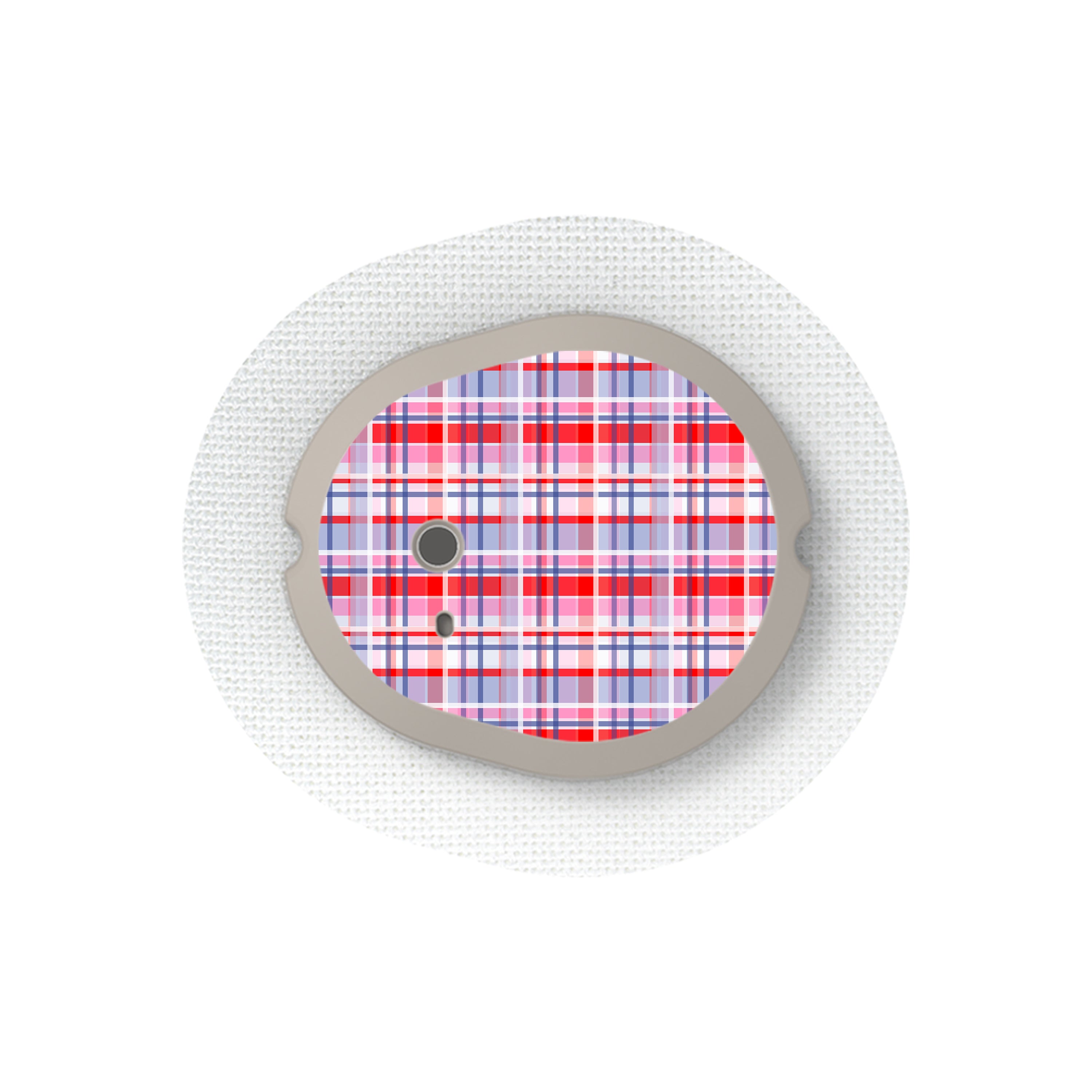 Party Plaid Dexcom G7 and Stelo Transmitter Sticker - Pump Peelz