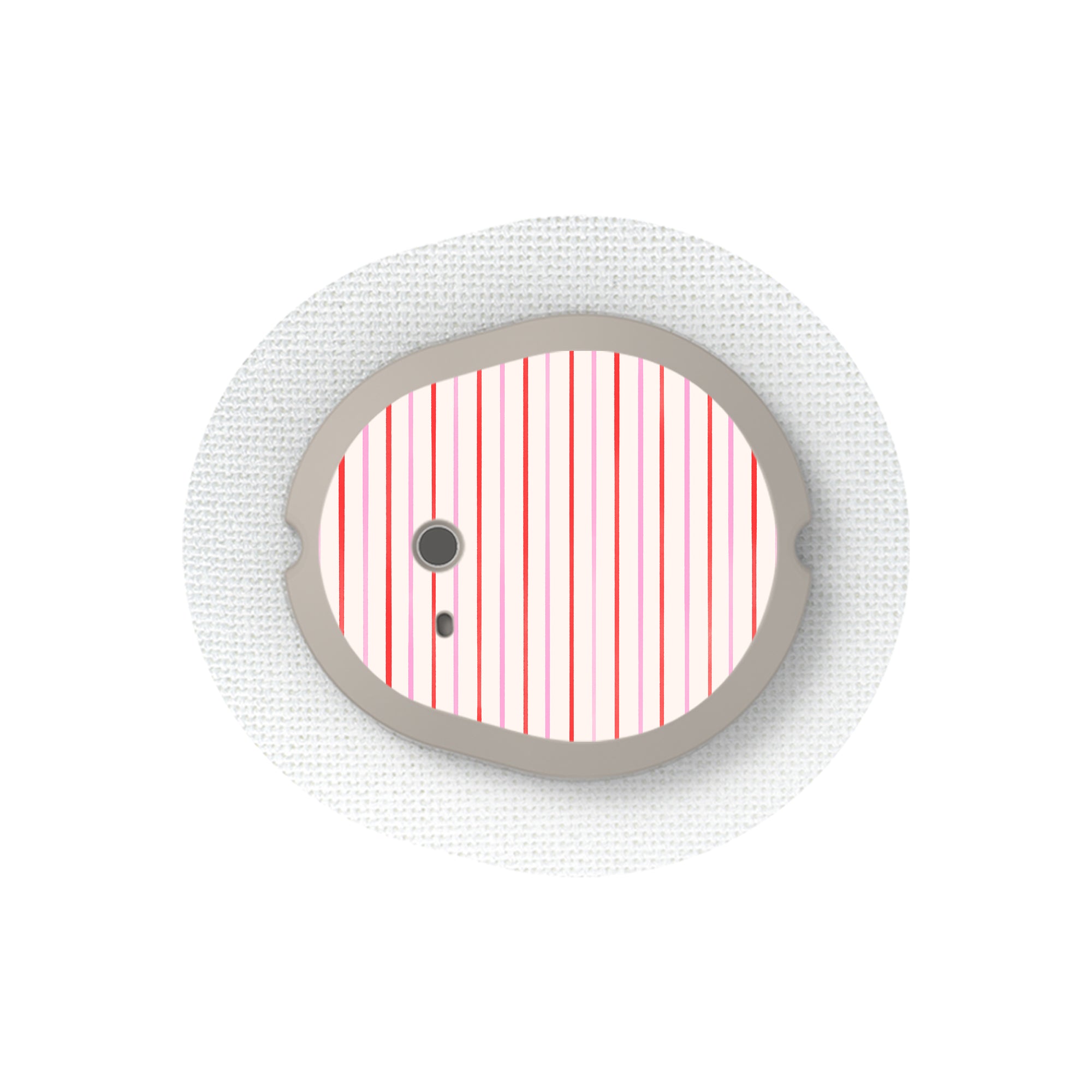 Peppermint Stripes Dexcom G7 and Stelo Transmitter Sticker - Pump Peelz