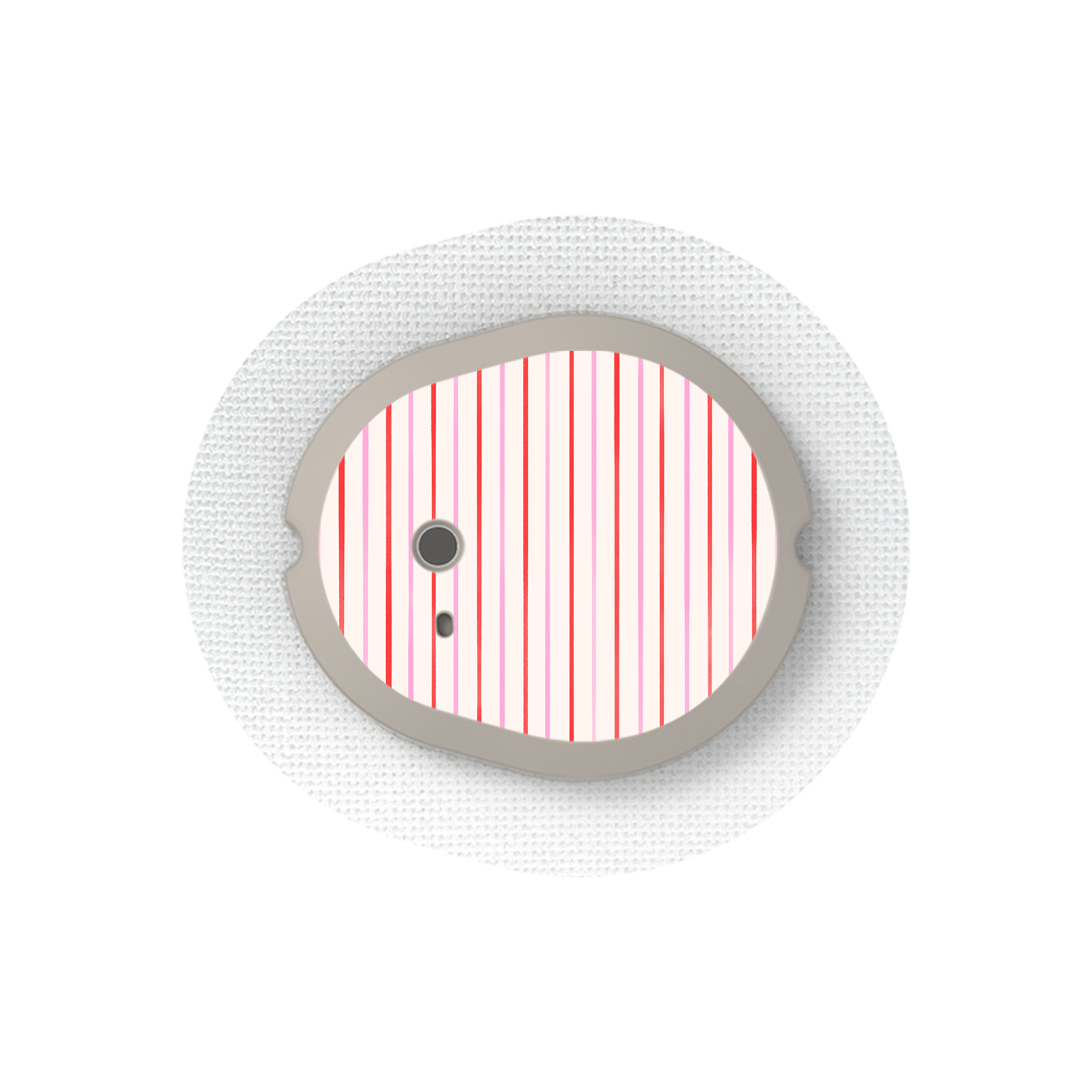 Peppermint Stripes Dexcom G7 and Stelo Transmitter Sticker - Pump Peelz