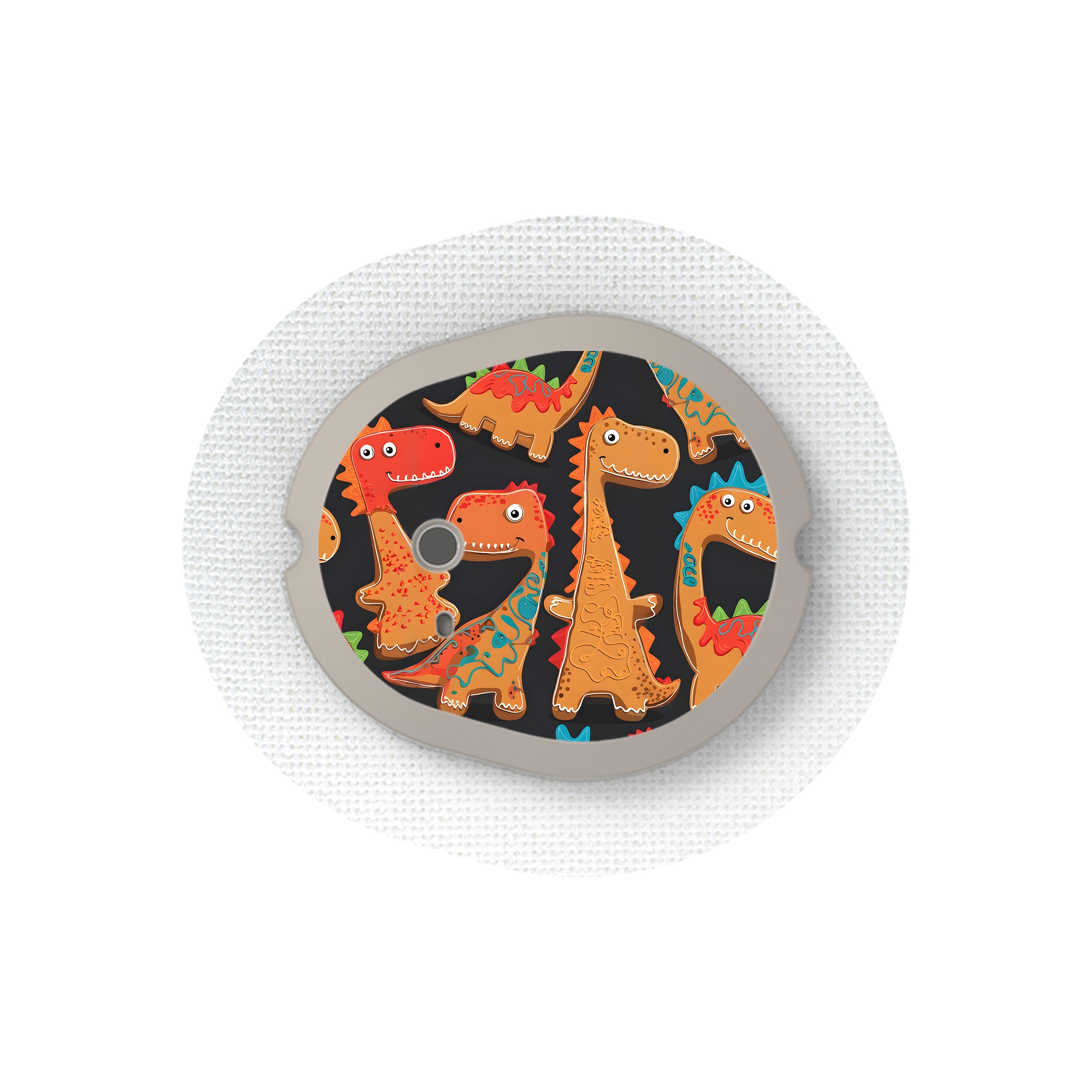 Jurassic Gingerbread Dexcom G7 and Stelo Transmitter Sticker - Pump Peelz
