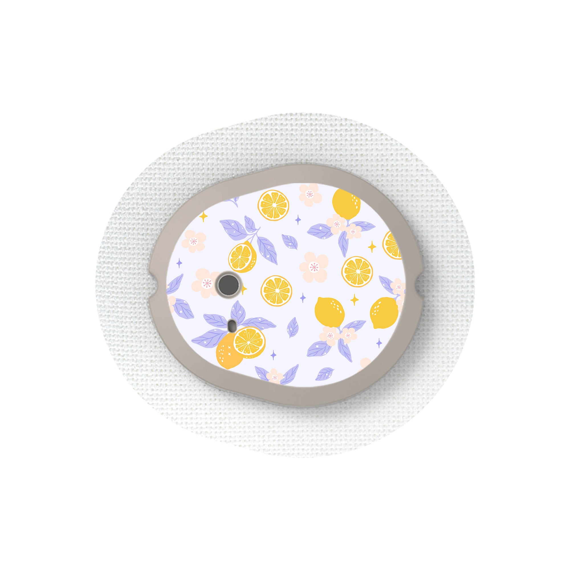 Lemon Lavender Dexcom G7 and Stelo Transmitter Sticker - Pump Peelz