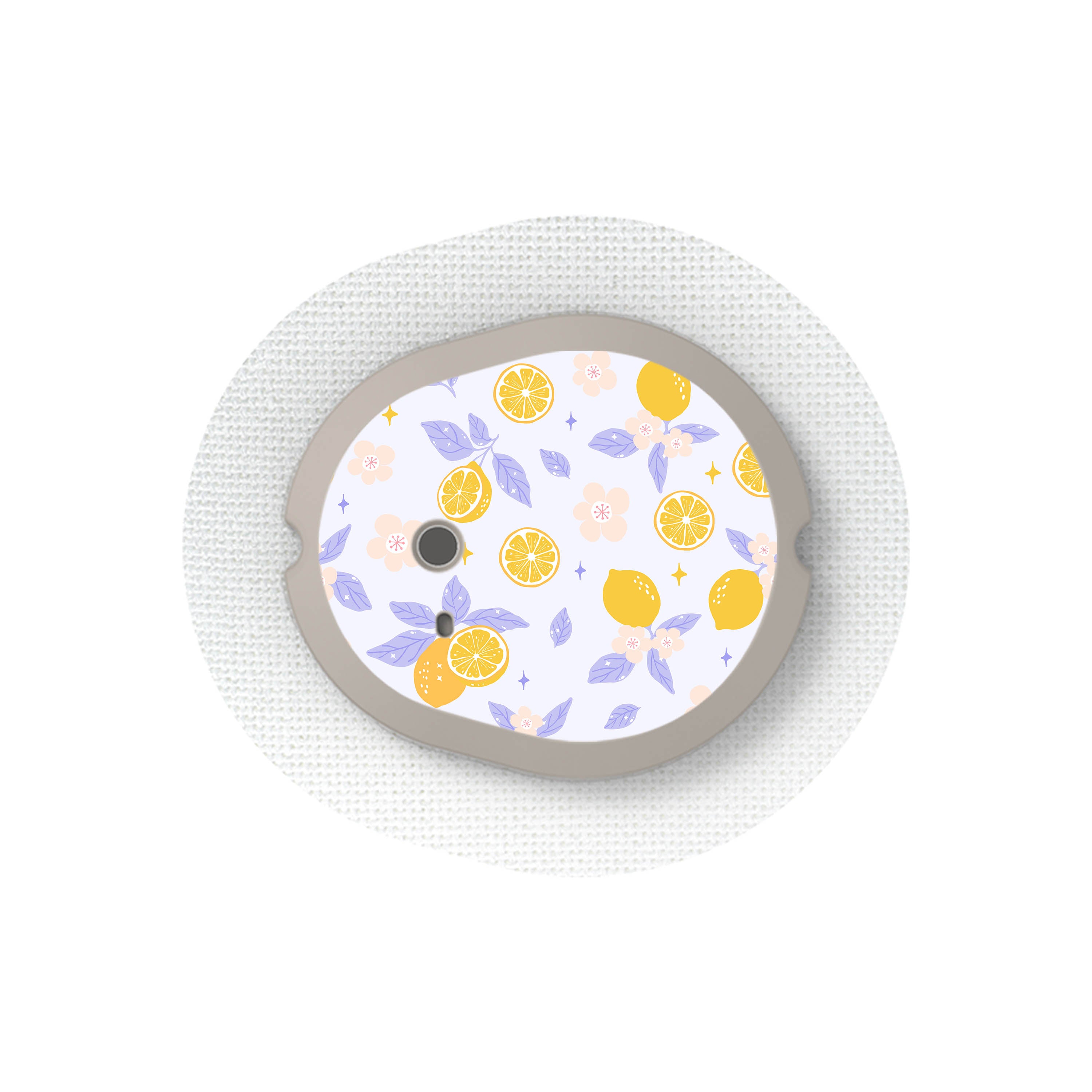 Lemon Lavender Dexcom G7 and Stelo Transmitter Sticker - Pump Peelz