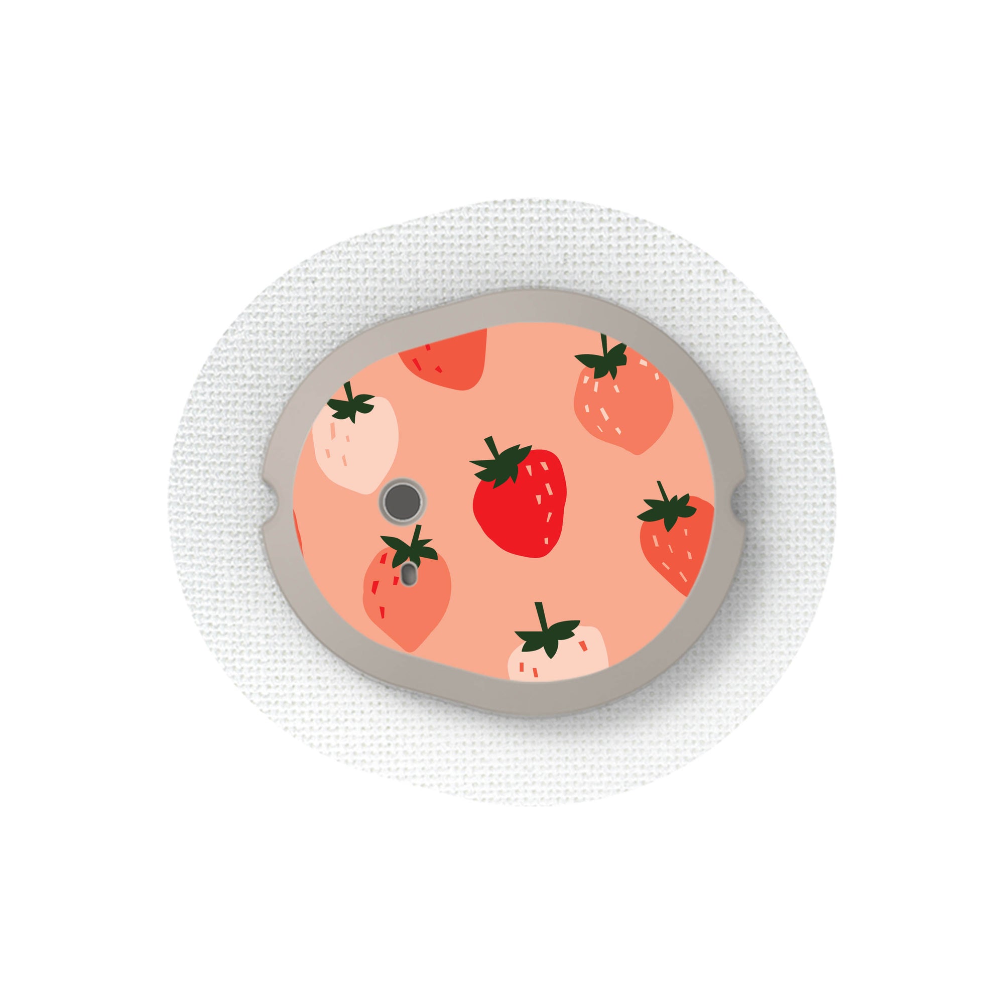 Strawberry Sweet Dexcom G7 and Stelo Transmitter Sticker - Pump Peelz