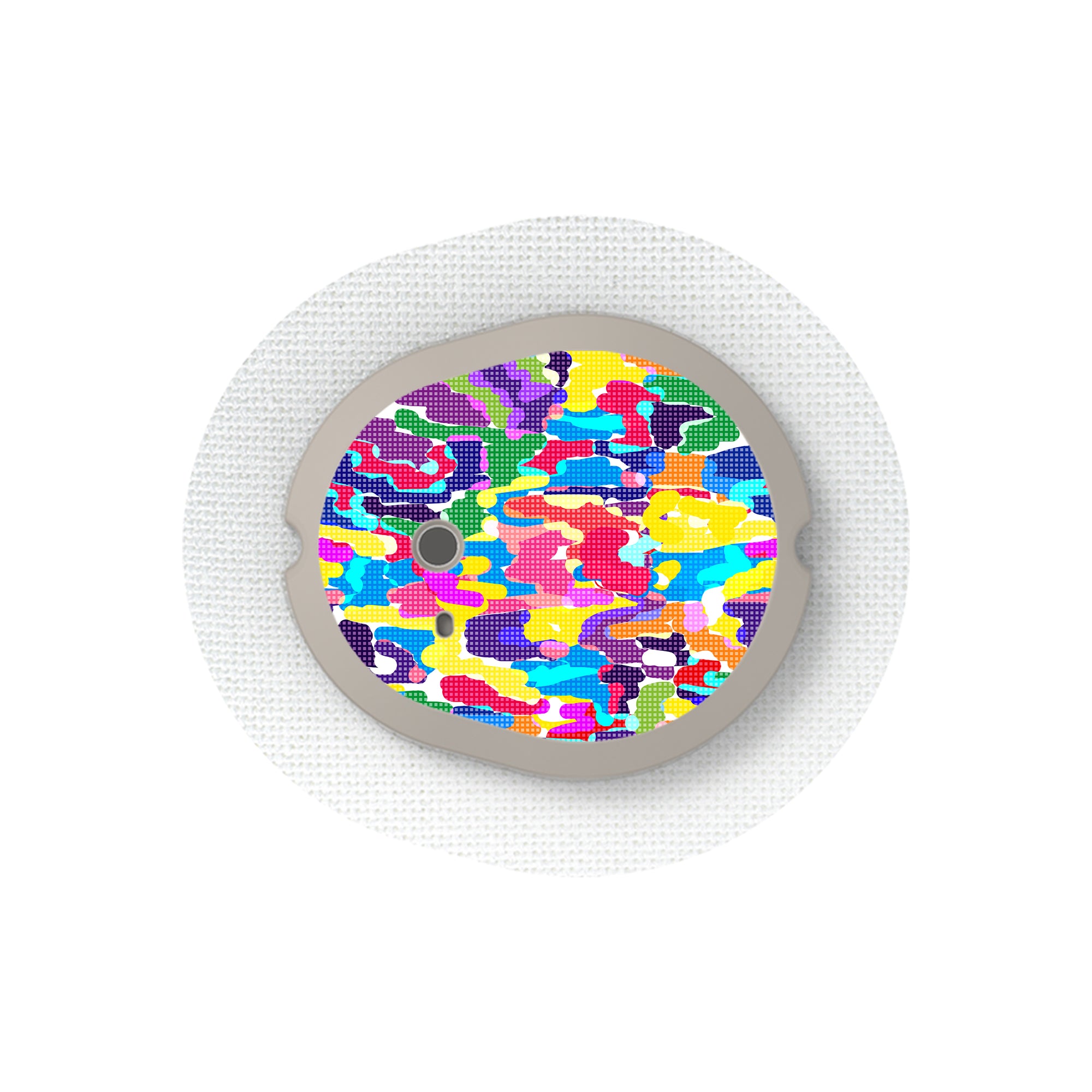 Pixel Splash Camo Dexcom G7 and Stelo Transmitter Sticker - Pump Peelz
