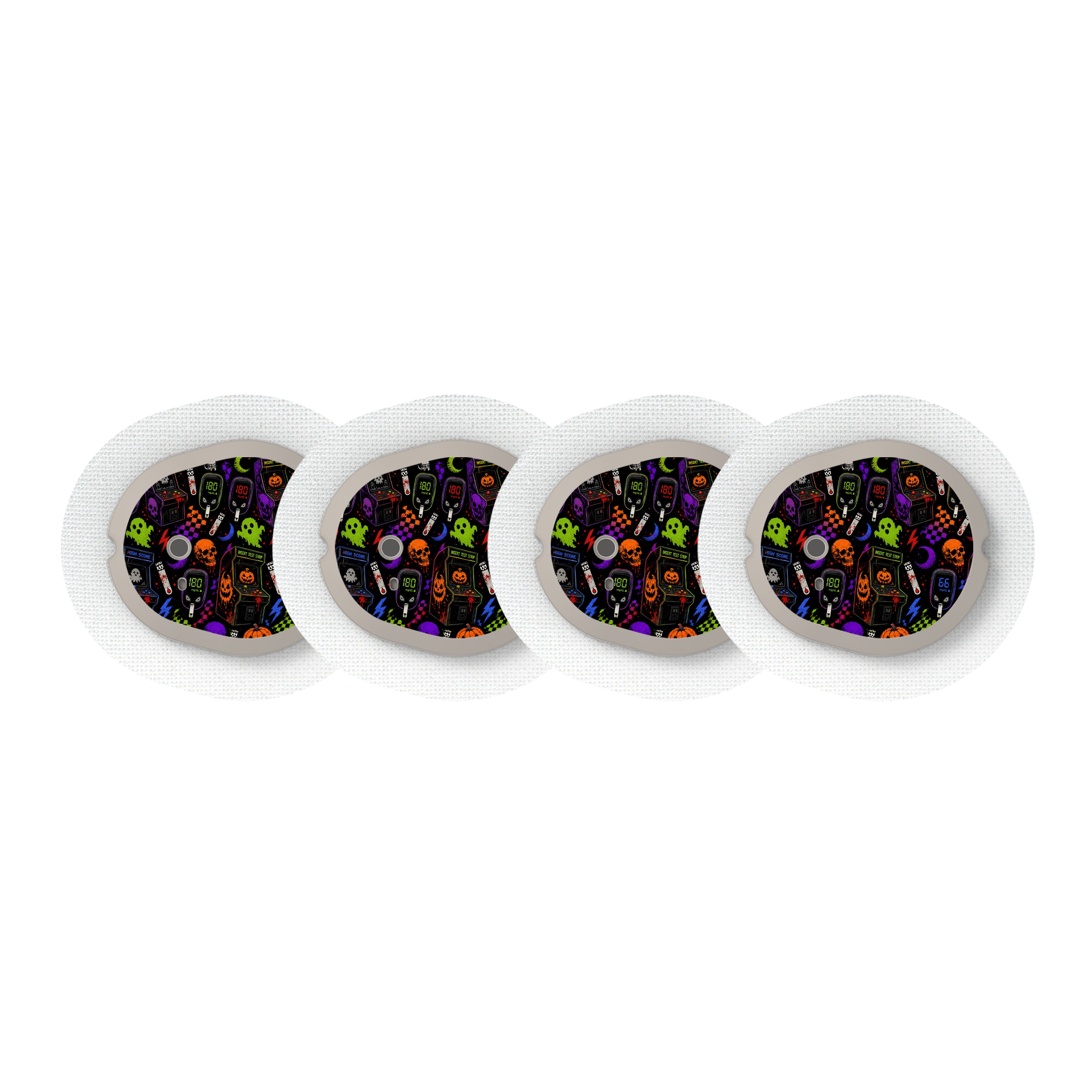 Haunted Arcade Dexcom G7 and Stelo Transmitter Sticker - Pump Peelz