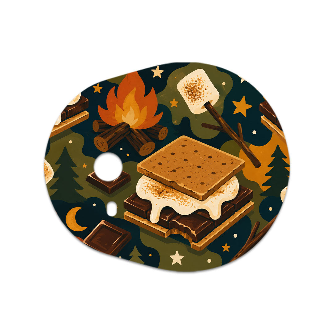 Campfire Nights Dexcom G7 and Stelo Transmitter Sticker - Pump Peelz