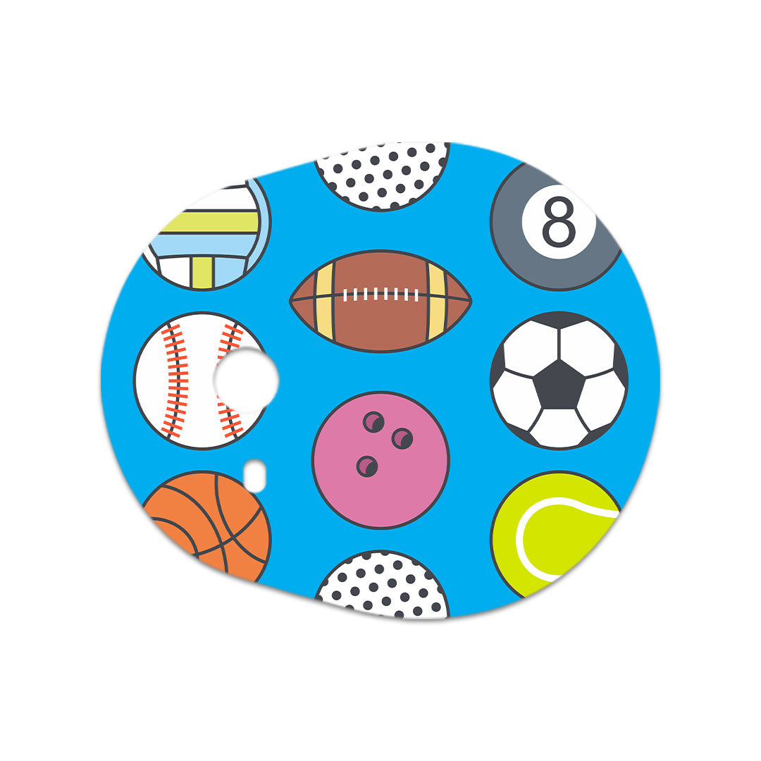 All Star Toss Dexcom G7 and Stelo Transmitter Sticker - Pump Peelz