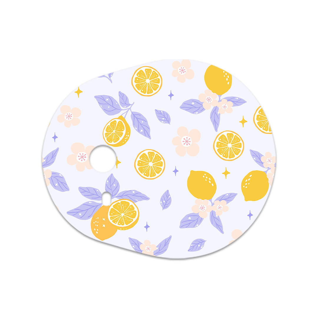 Lemon Lavender Dexcom G7 and Stelo Transmitter Sticker - Pump Peelz