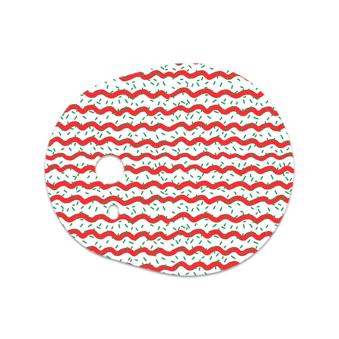 Christmas Icing Dexcom G7 and Stelo Transmitter Sticker - Pump Peelz