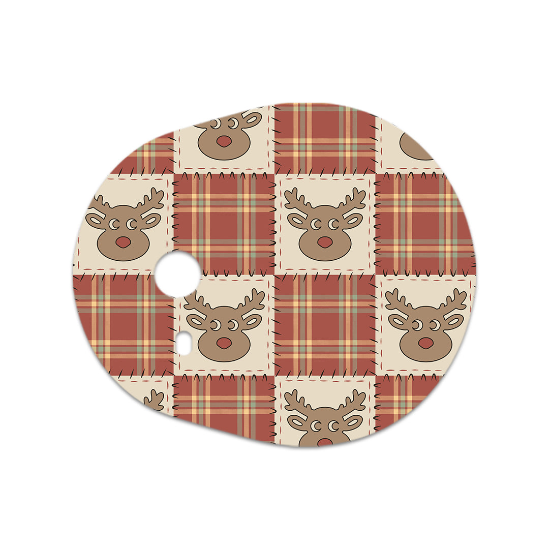 Rustic Reindeer Dexcom G7 and Stelo Transmitter Sticker - Pump Peelz