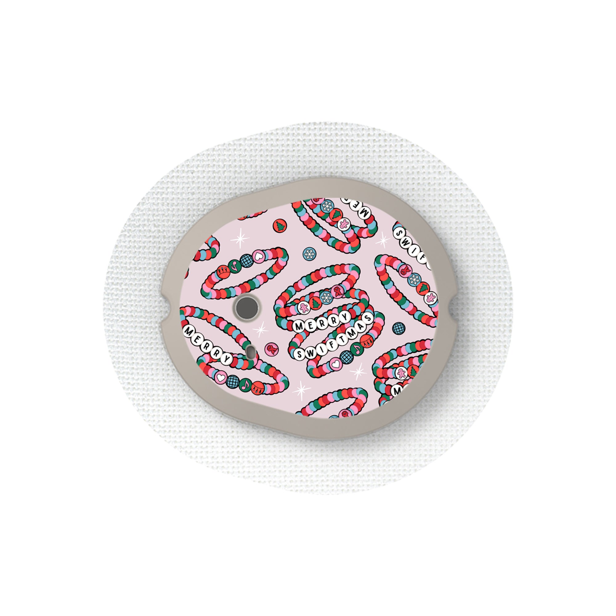 Merry Swiftmas Sticker for the DEXCOM G7 and Stelo Transmitter